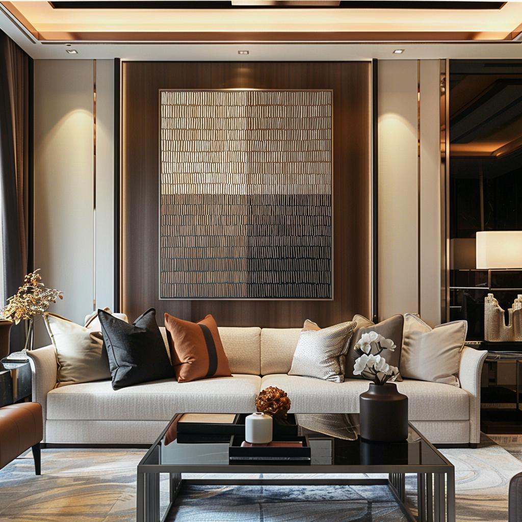 Rhythmic Shadow – Modern Neutral Plaster Relief Grid Wabi-Sabi Painting | Japandi Organic Wabi-Sabi Living Room & Hallway Art