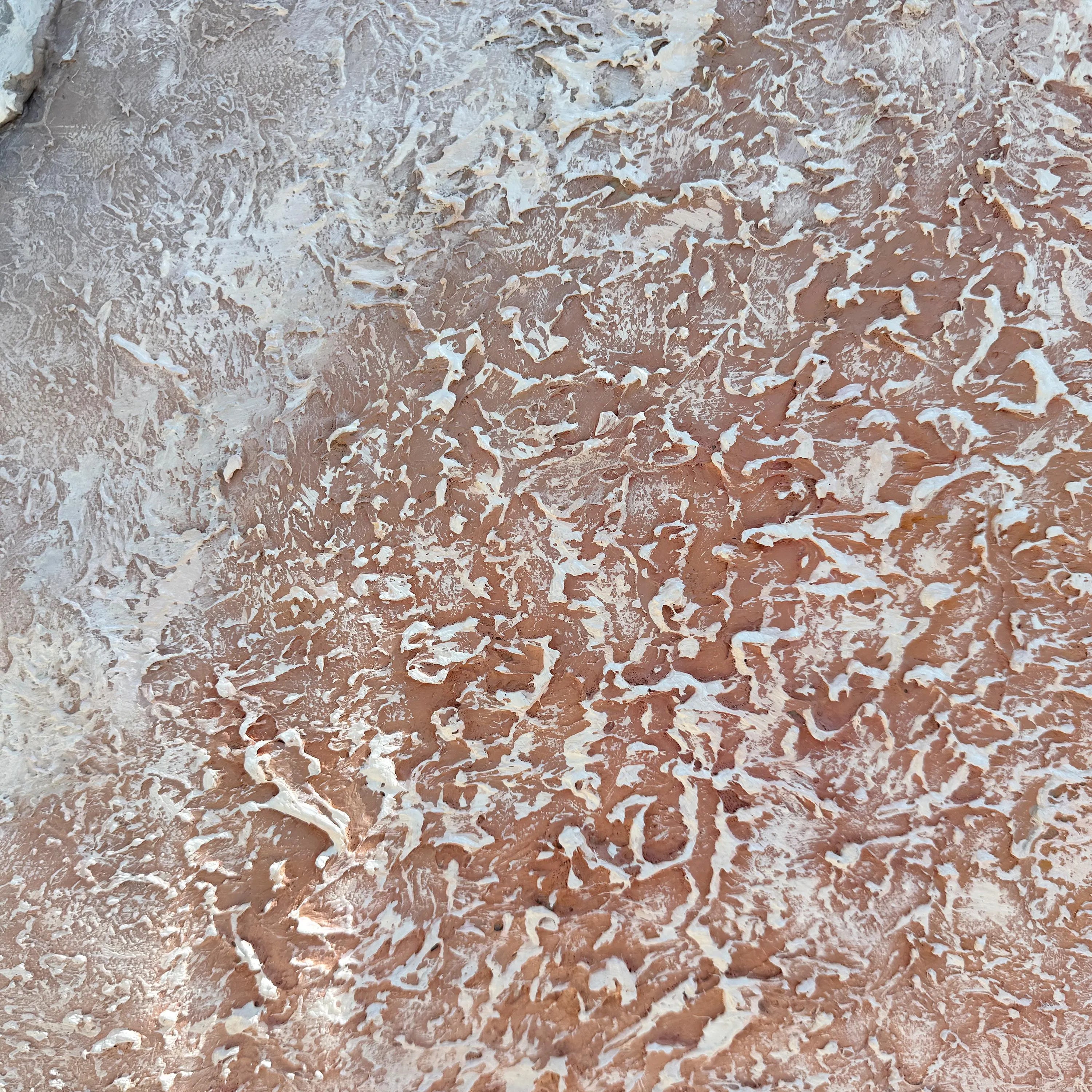 Gentle Tides – Modern Heavy Textured Abstract Waves | Wabi-Sabi Living Room Horizontal Wall Art