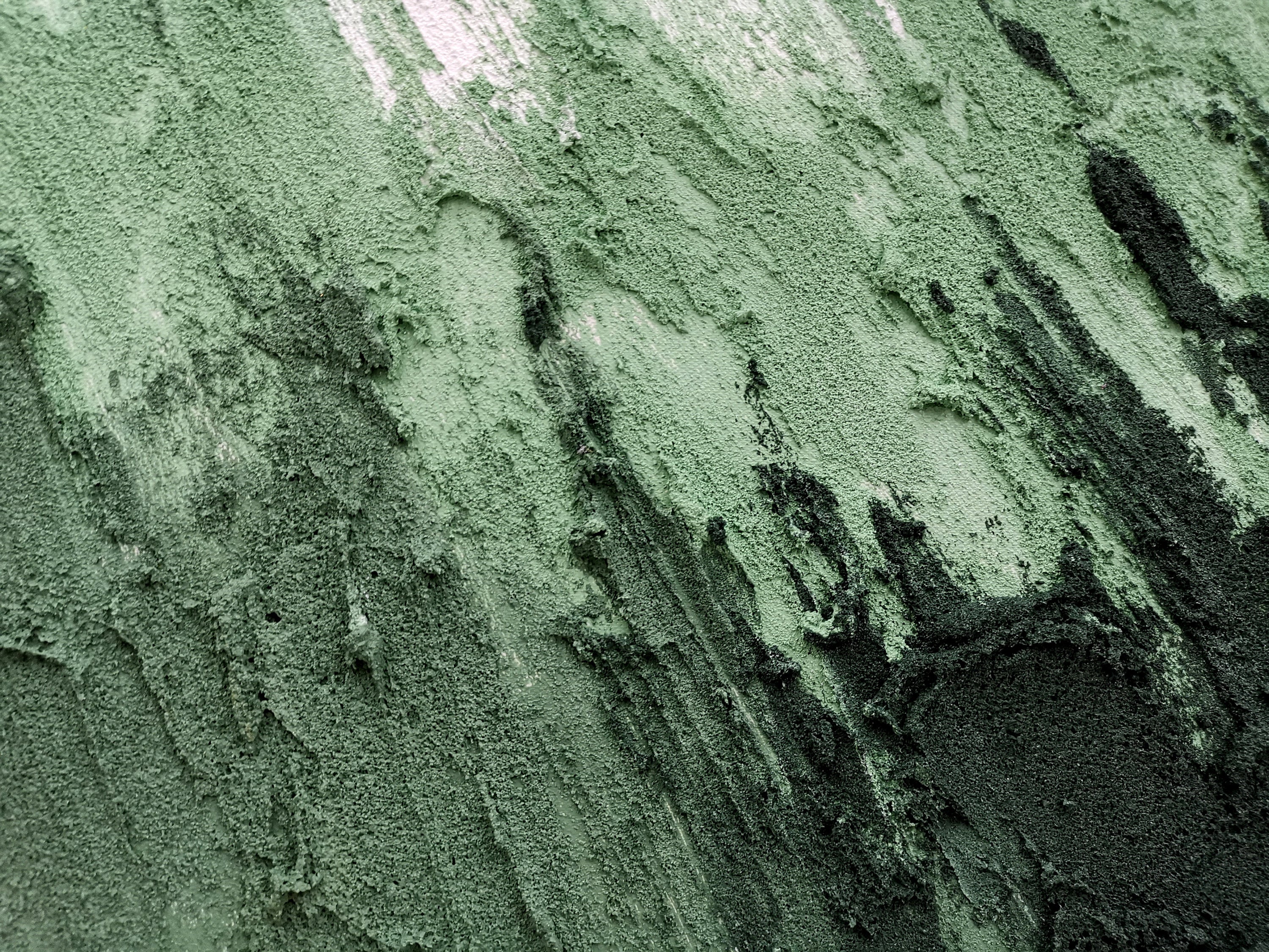 Forest Rhythm – Emerald Green Palette Knife Painting | Modern Abstract Textured Hallway Art