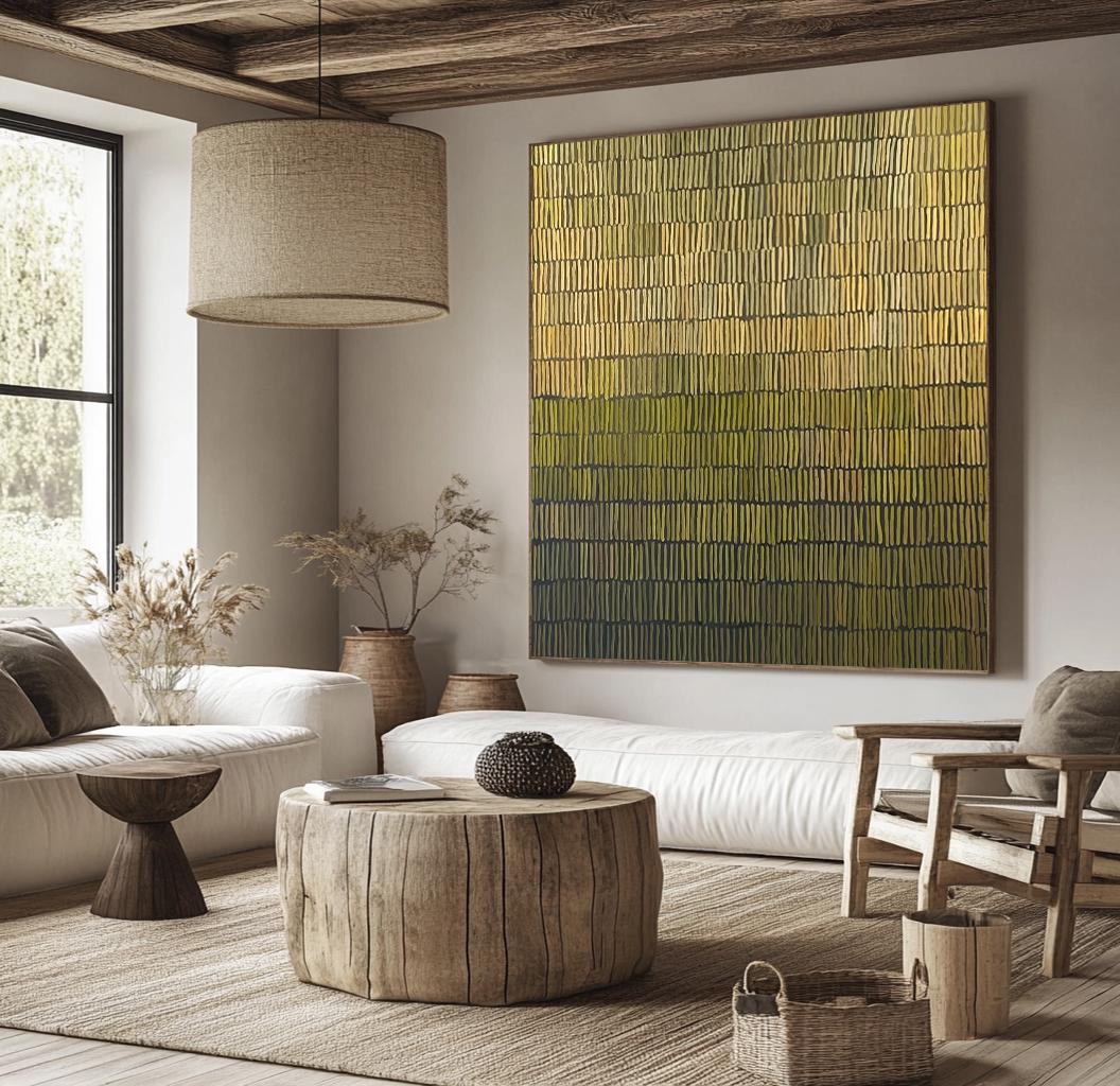 Golden Rhythm – Metallic Gold & Bronze Relief Abstract Painting | Modern Abstract Living Room & Office Art