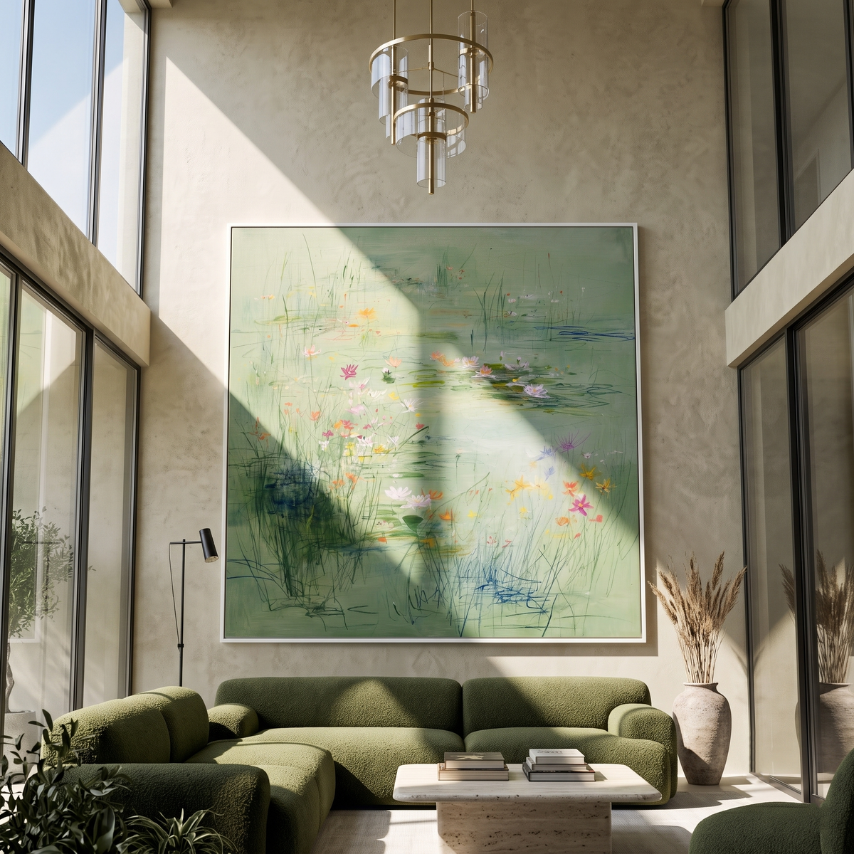 Obsidian Glow – Bold Textured Abstract Impasto Painting | Contemporary Minimalist Square Living Room Art