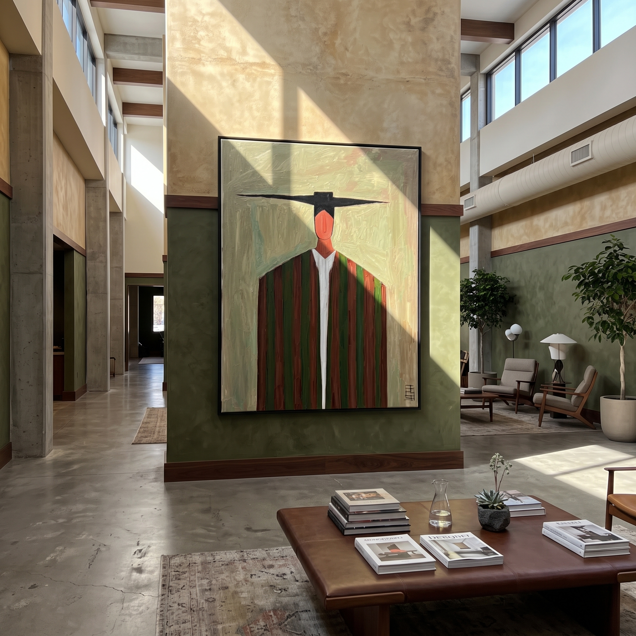 Long Stripes Keep Watch displayed as a modern room focal point