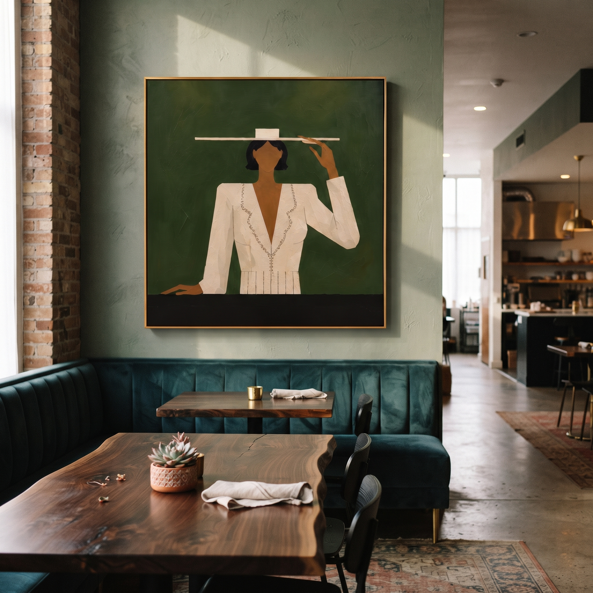 White Suit Tips Silence styled in a layered residential interior