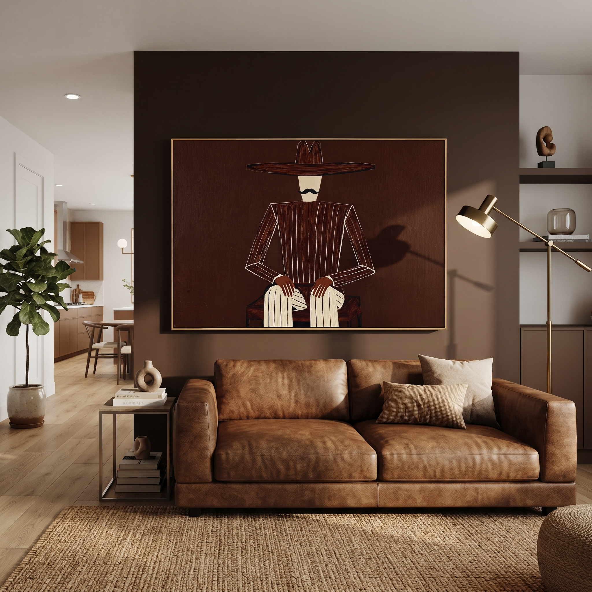 Dark Suit Waits Low presented above a contemporary console