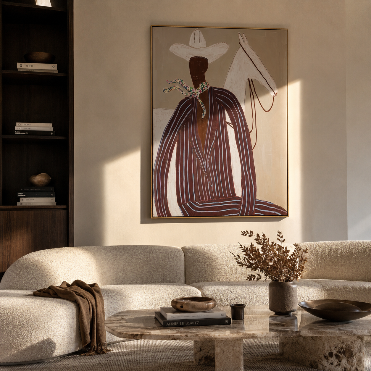 White Horse Shares Quiet presented above a contemporary console