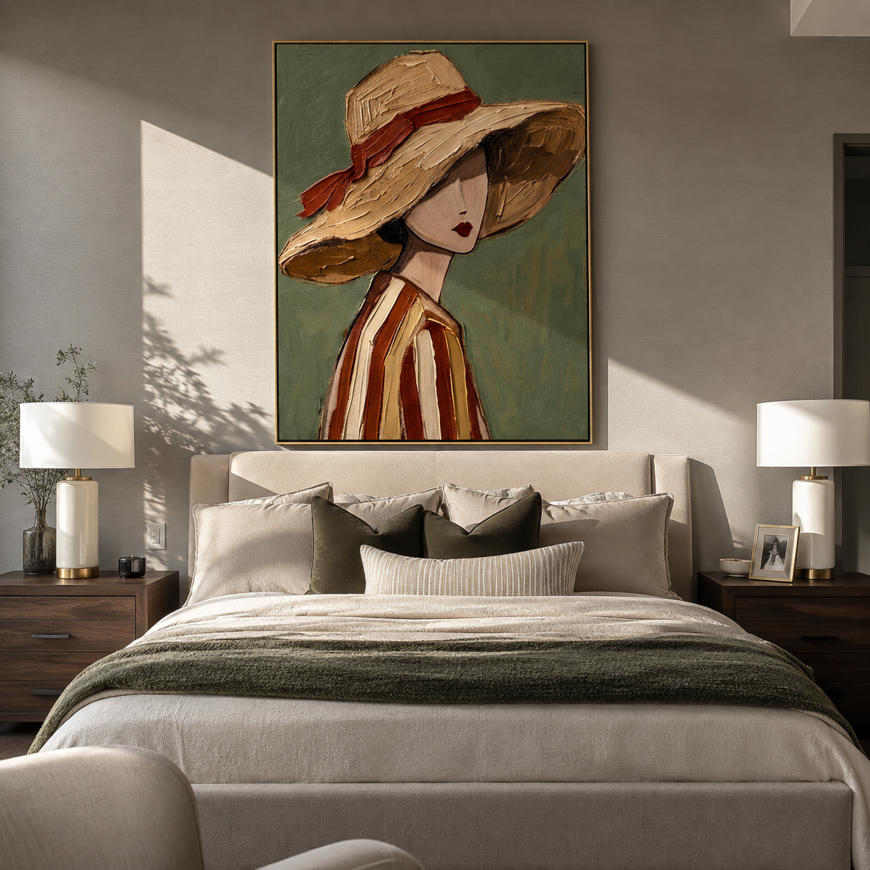 Soft Brim Turns Away styled in a layered residential interior