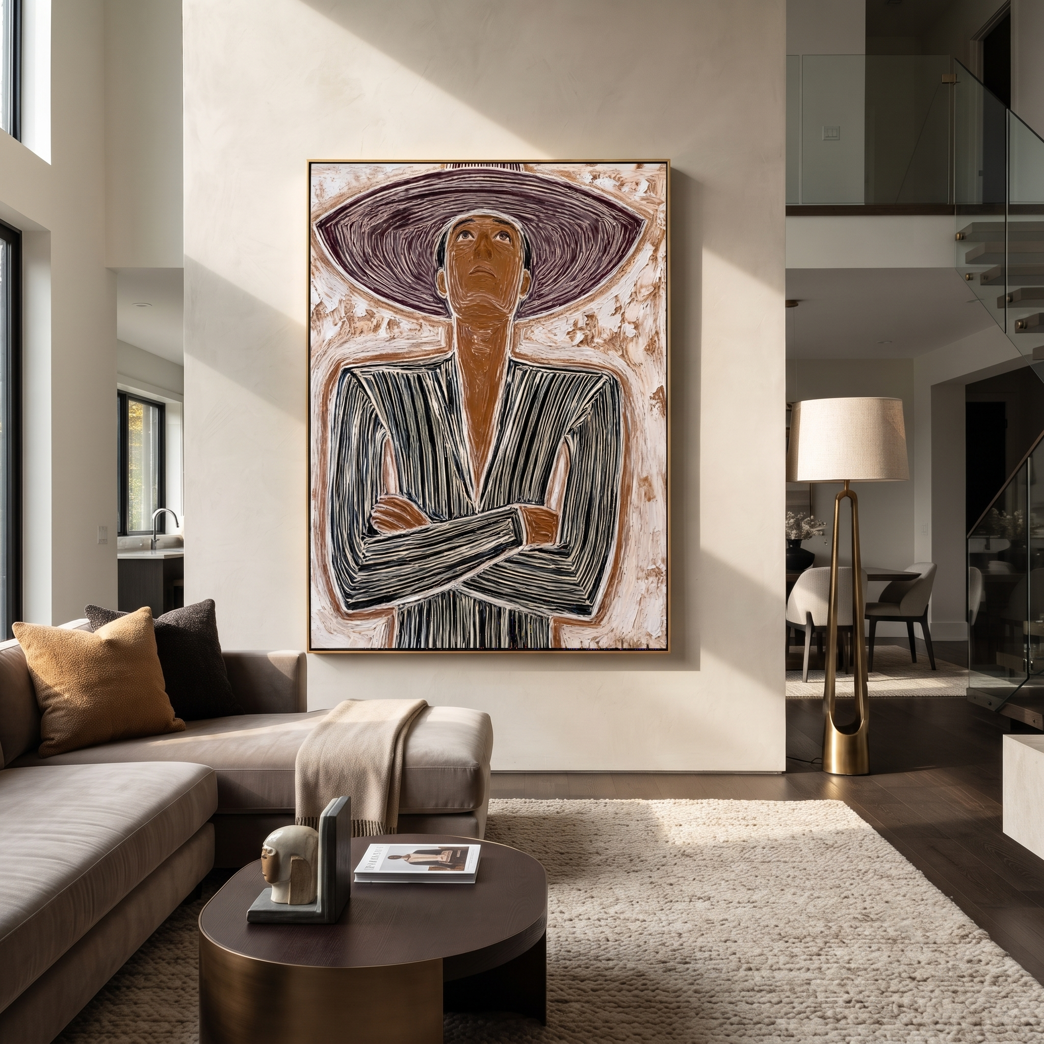 Wide Brim Frames Resolve displayed as a modern room focal point