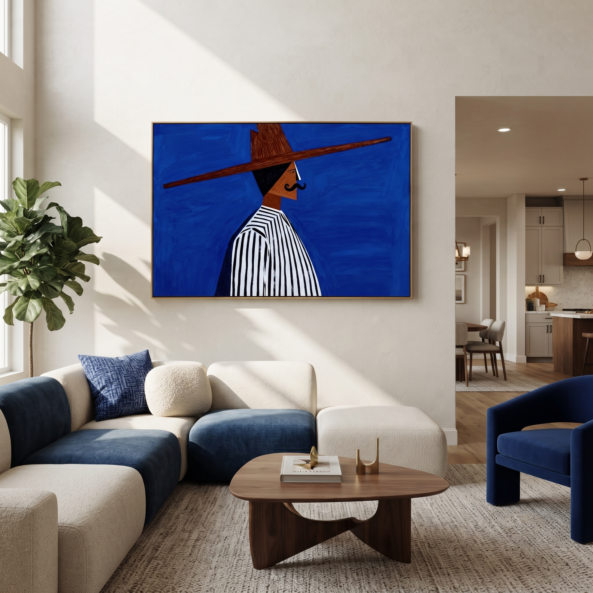 Cobalt Profile Crosses Night styled in a layered residential interior