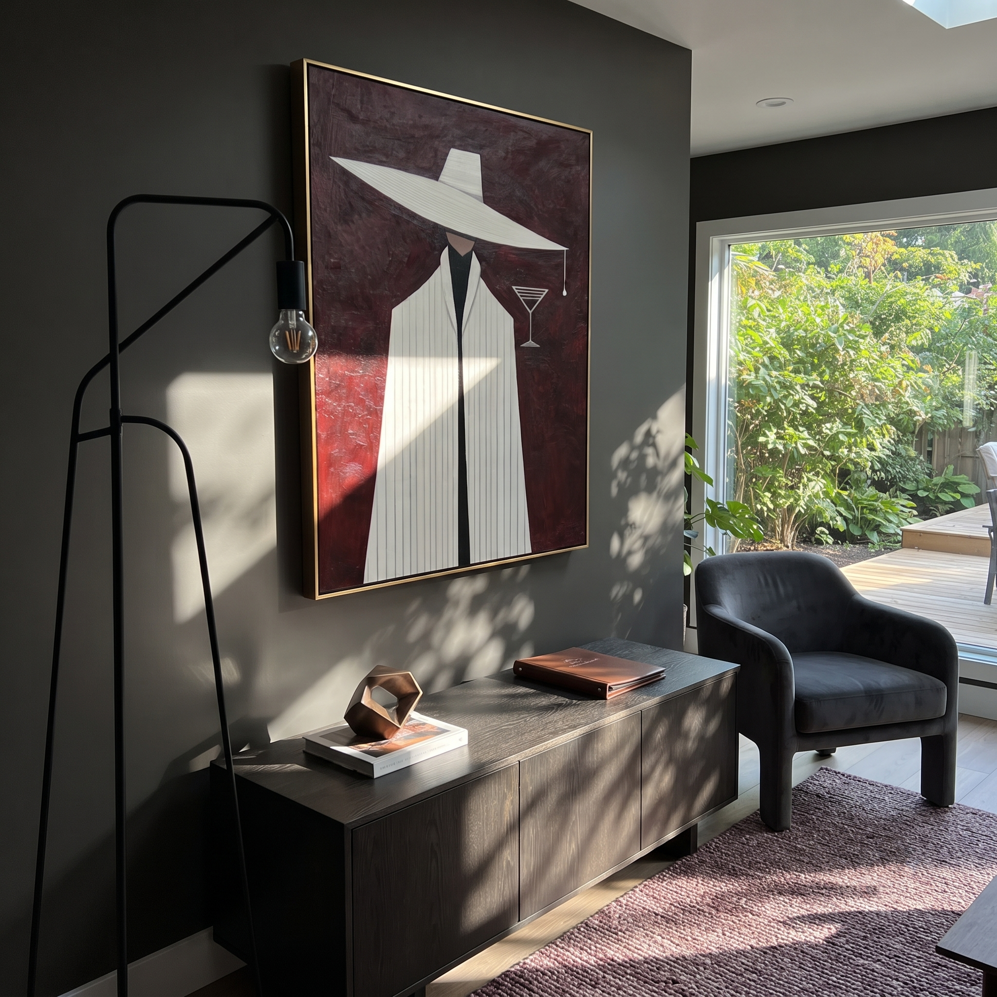White Suit Guards Cocktail displayed as a modern room focal point