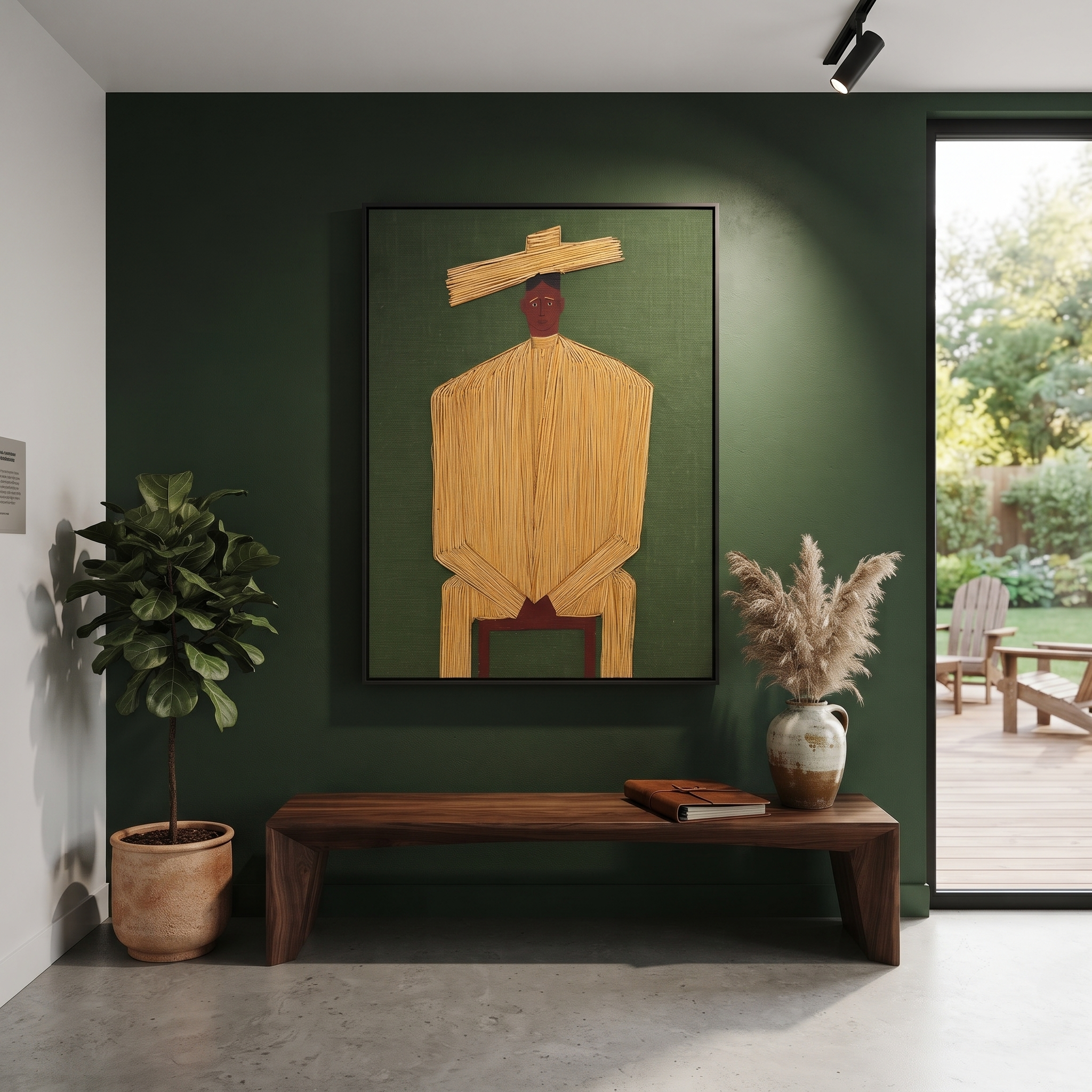 Golden Stillness Takes Seat styled in a layered residential interior