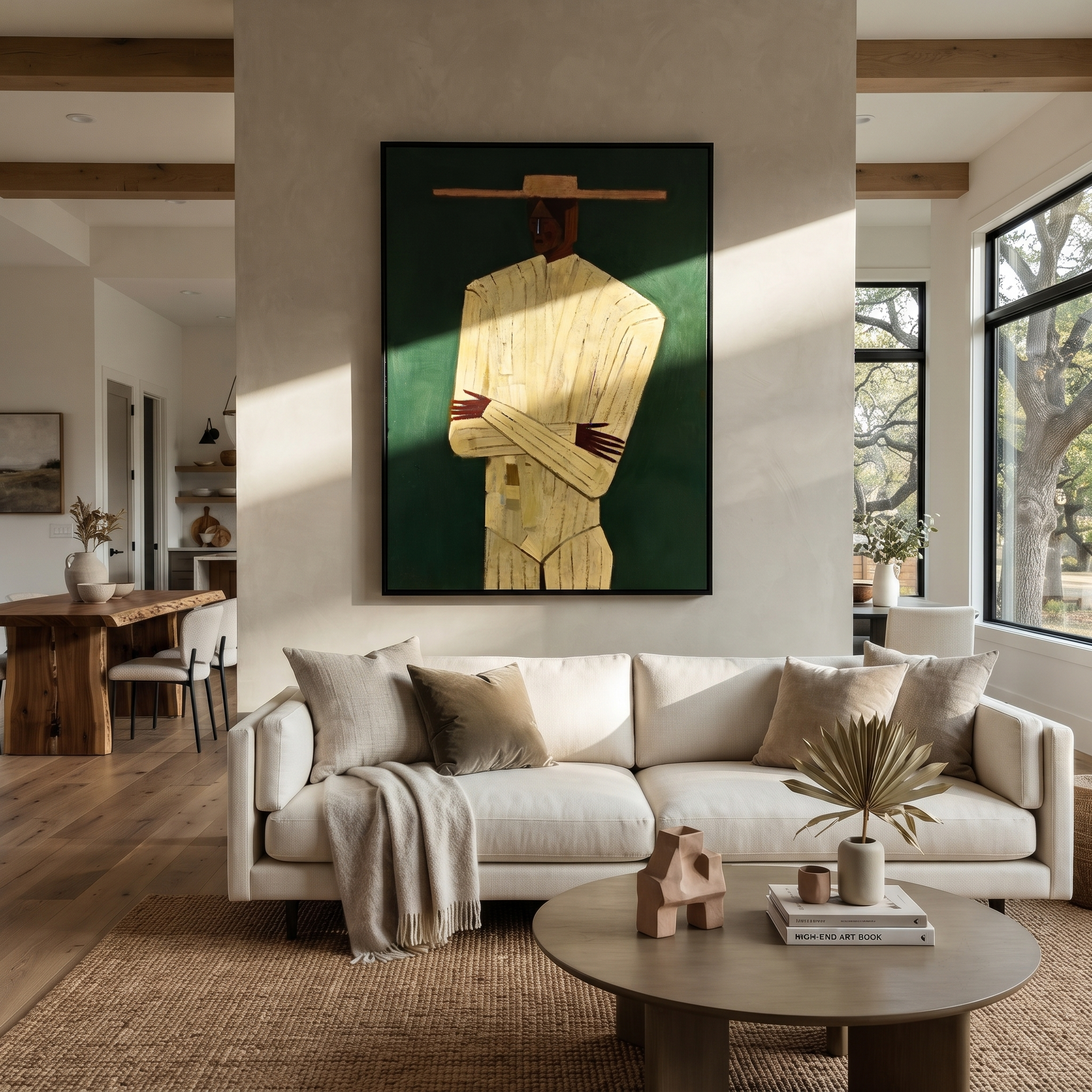 Golden Arms Cross Forest displayed as a modern room focal point