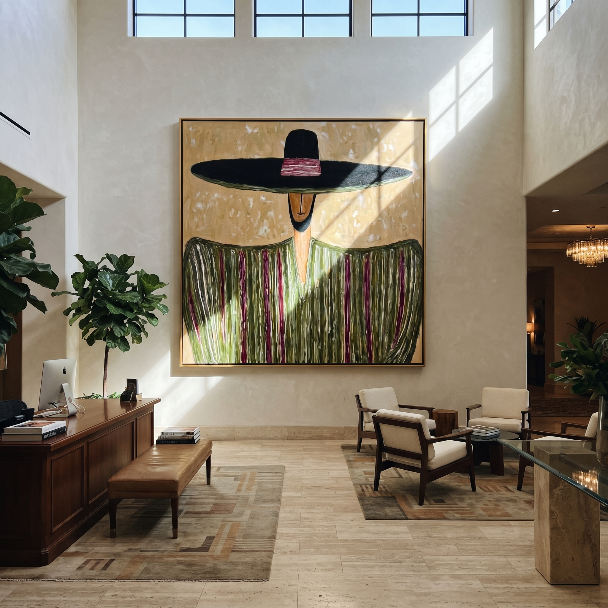 Black Horizon Meets Meadow styled in a layered residential interior