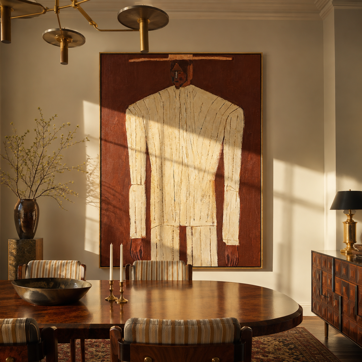 Ivory Column from Brown displayed as a modern room focal point