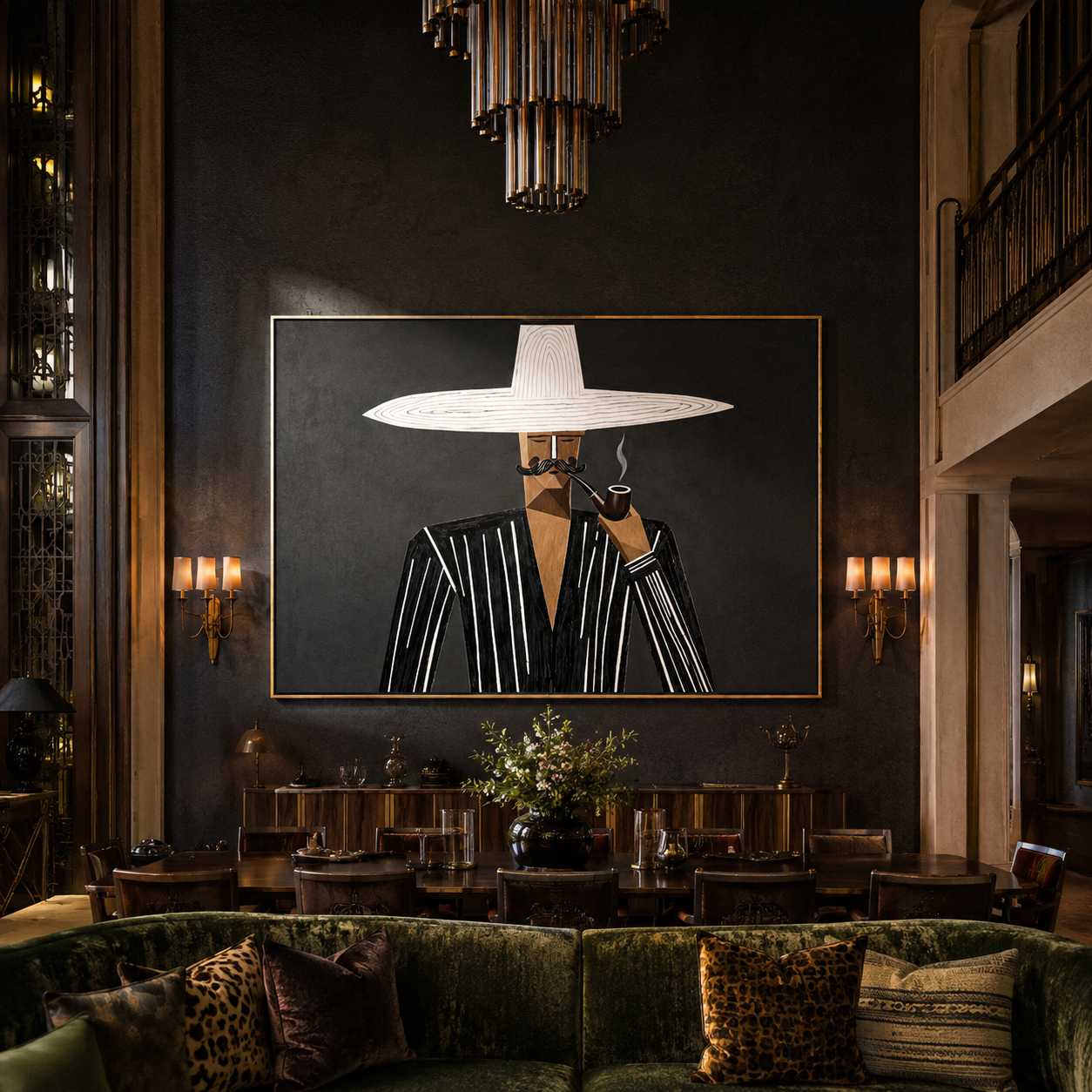 White Brim Smokes Midnight presented above a contemporary console