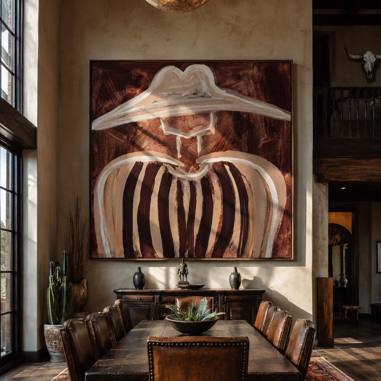 Pale Brim Softens Lines styled in a layered residential interior