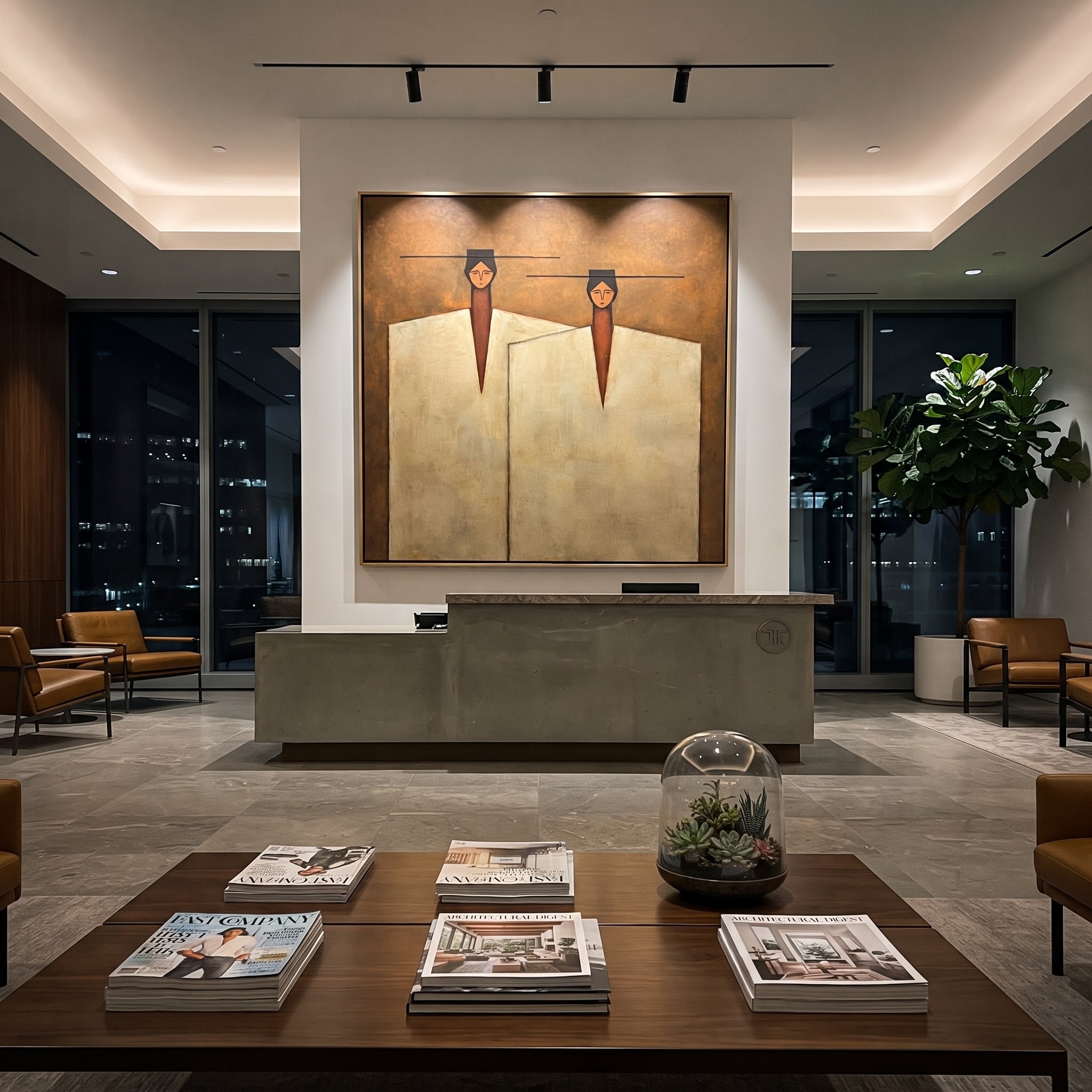 Ivory Coats Share Horizon displayed as a modern room focal point