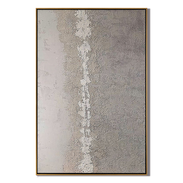 Eternal Sand – Wabi-Sabi Plaster Effect Grained Texture Zen Minimalist Painting | Japandi Organic Wabi-Sabi Living Room & Hallway Art