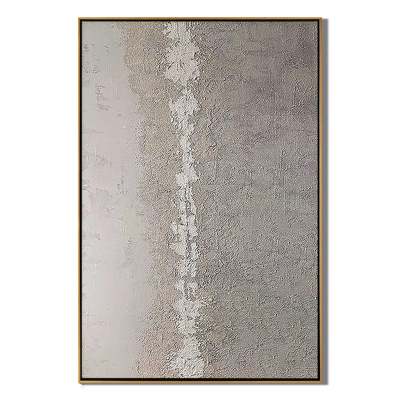 Eternal Sand – Wabi-Sabi Plaster Effect Grained Texture Zen Minimalist Painting | Japandi Organic Wabi-Sabi Living Room & Hallway Art
