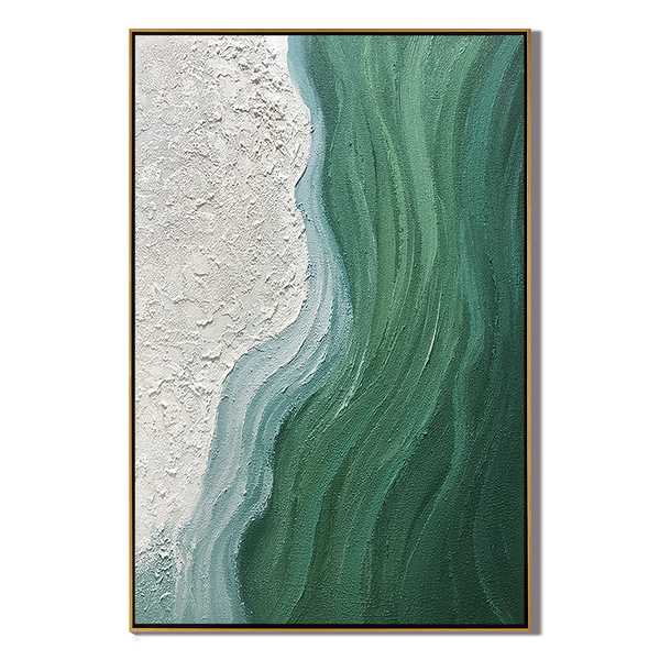 Golden Rhythm – Modern Luxury Gold Foil Abstract Panoramic Painting | Modern Abstract Living Room & Office Art
