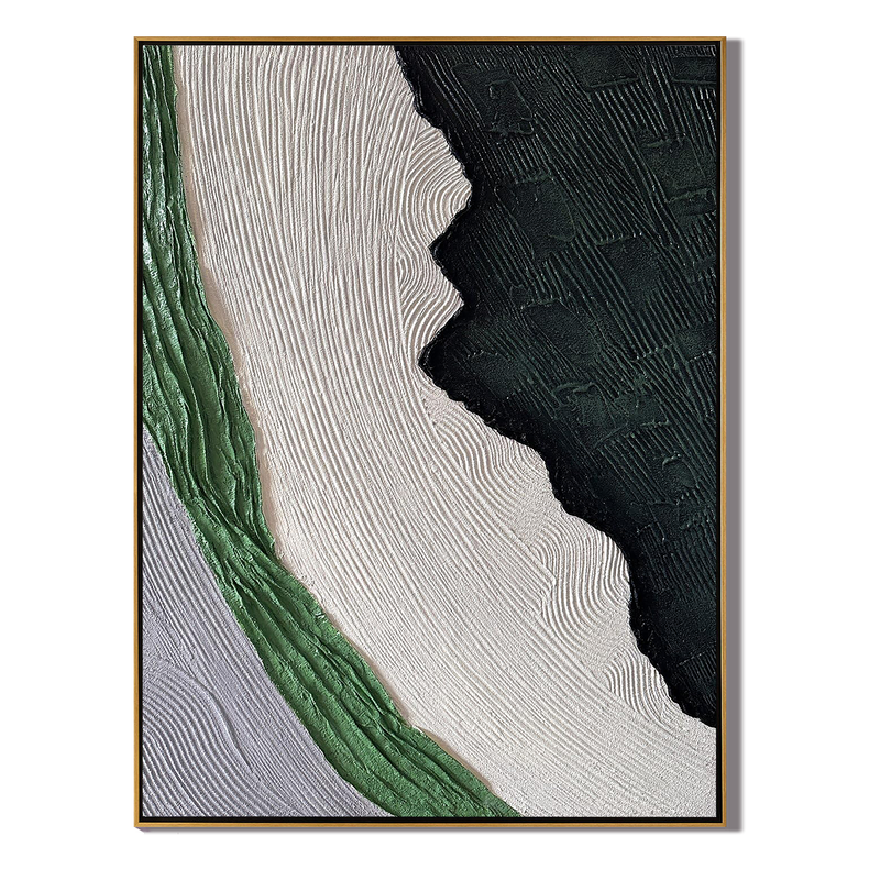 Forest Echoes – Wabi-Sabi Style Abstract Textured Painting | Modern Minimalist Entryway Art