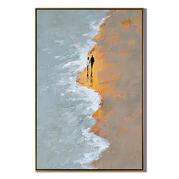 Zen Summit – Minimalist Snow Mountain Abstract Wabi-Sabi Painting | Contemporary Mountain Living Room & Home Office Art