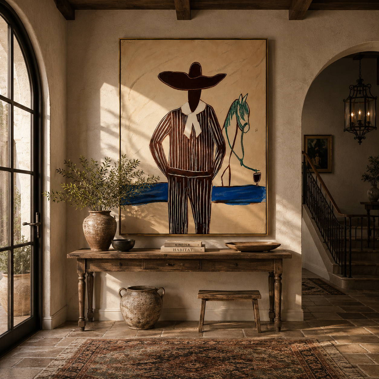 The Sea Wore Black styled with neutral modern furnishings