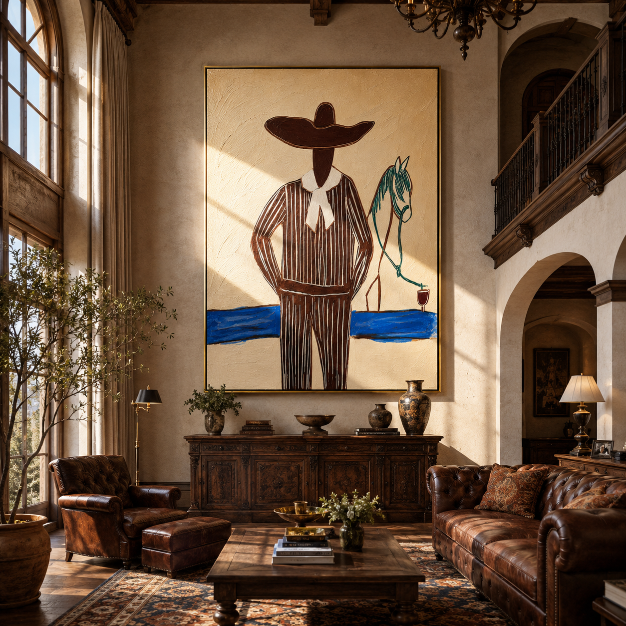 The Sea Wore Black displayed as a modern room focal point