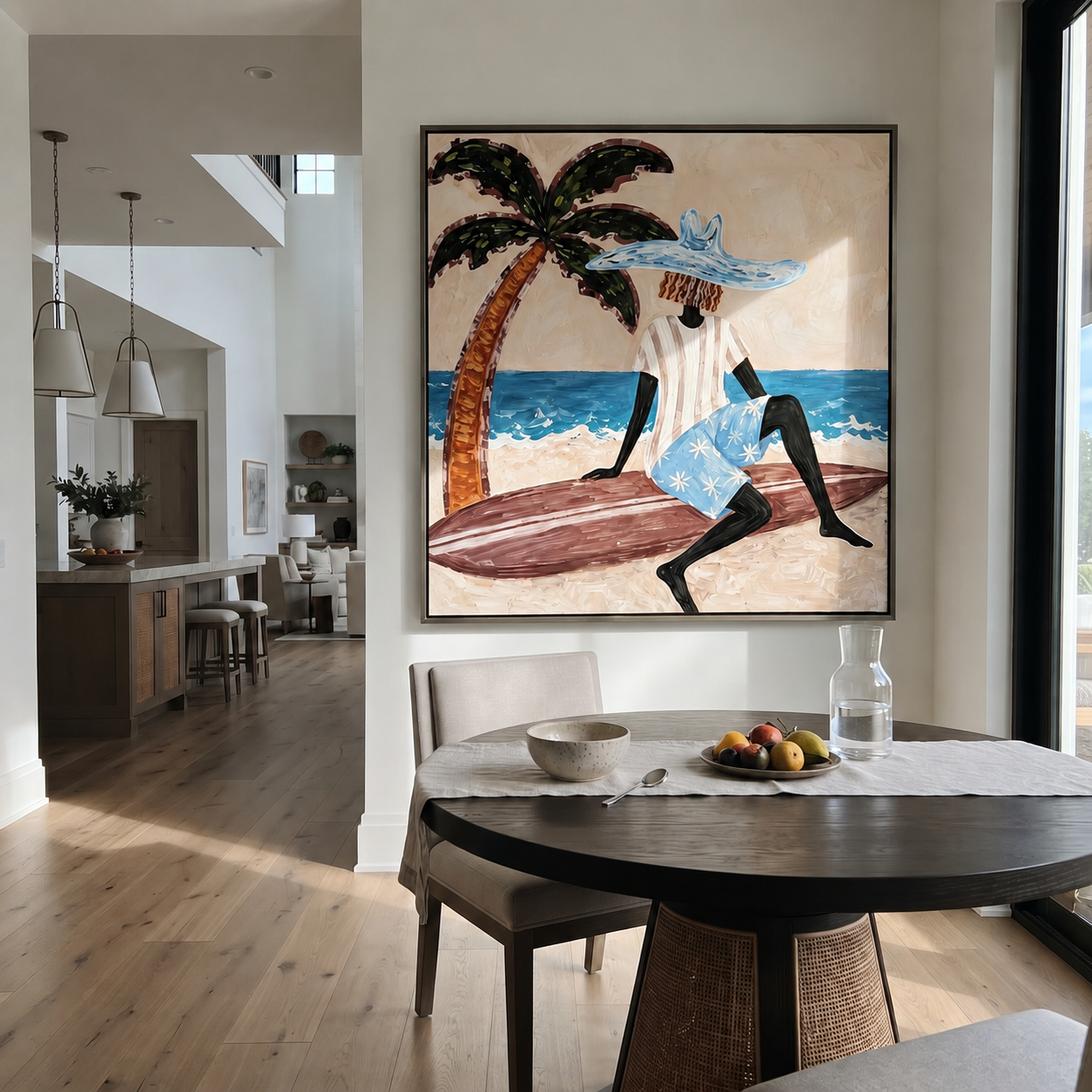 Blue Brim by Tide displayed as a modern room focal point