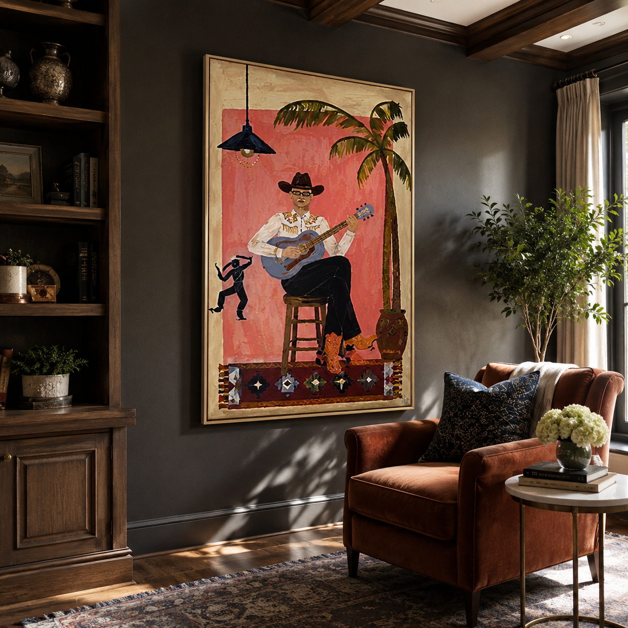 Island Songs Warm Evening styled with neutral modern furnishings