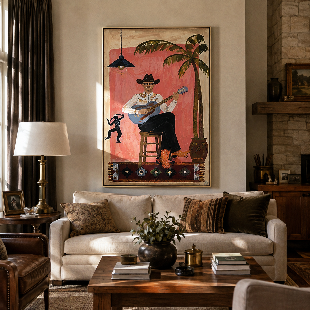 Island Songs Warm Evening presented above a contemporary console