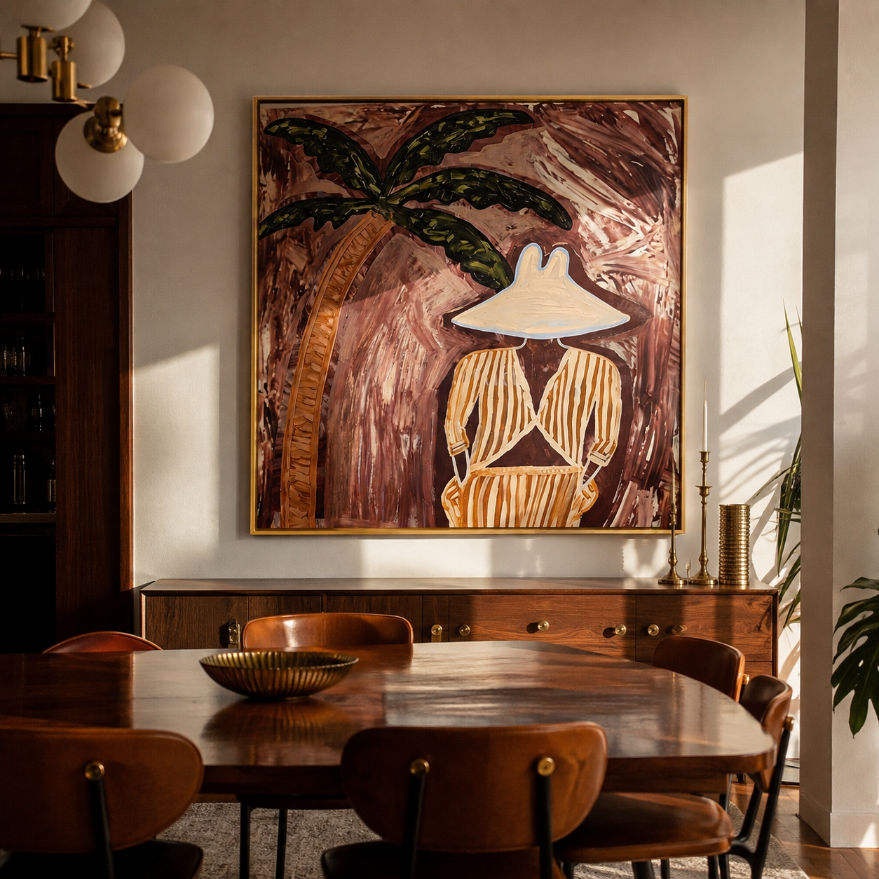Cocoa Palms Shelter Stillness styled with neutral modern furnishings