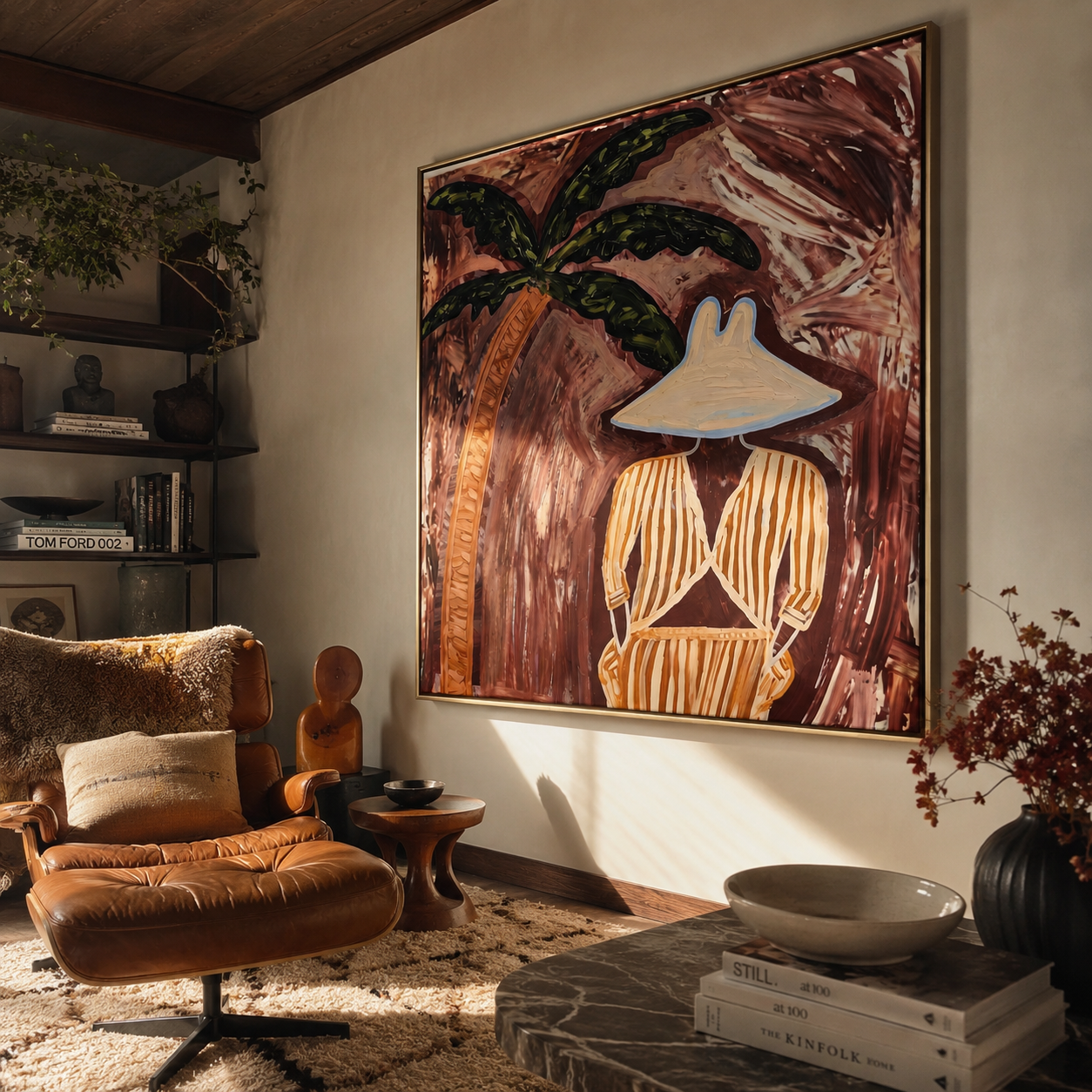 Cocoa Palms Shelter Stillness displayed as a modern room focal point