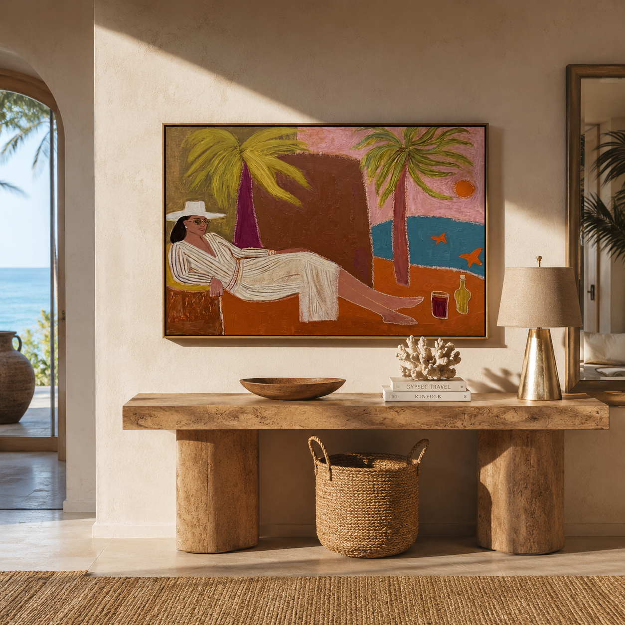 White Linen by Bay displayed as a modern room focal point