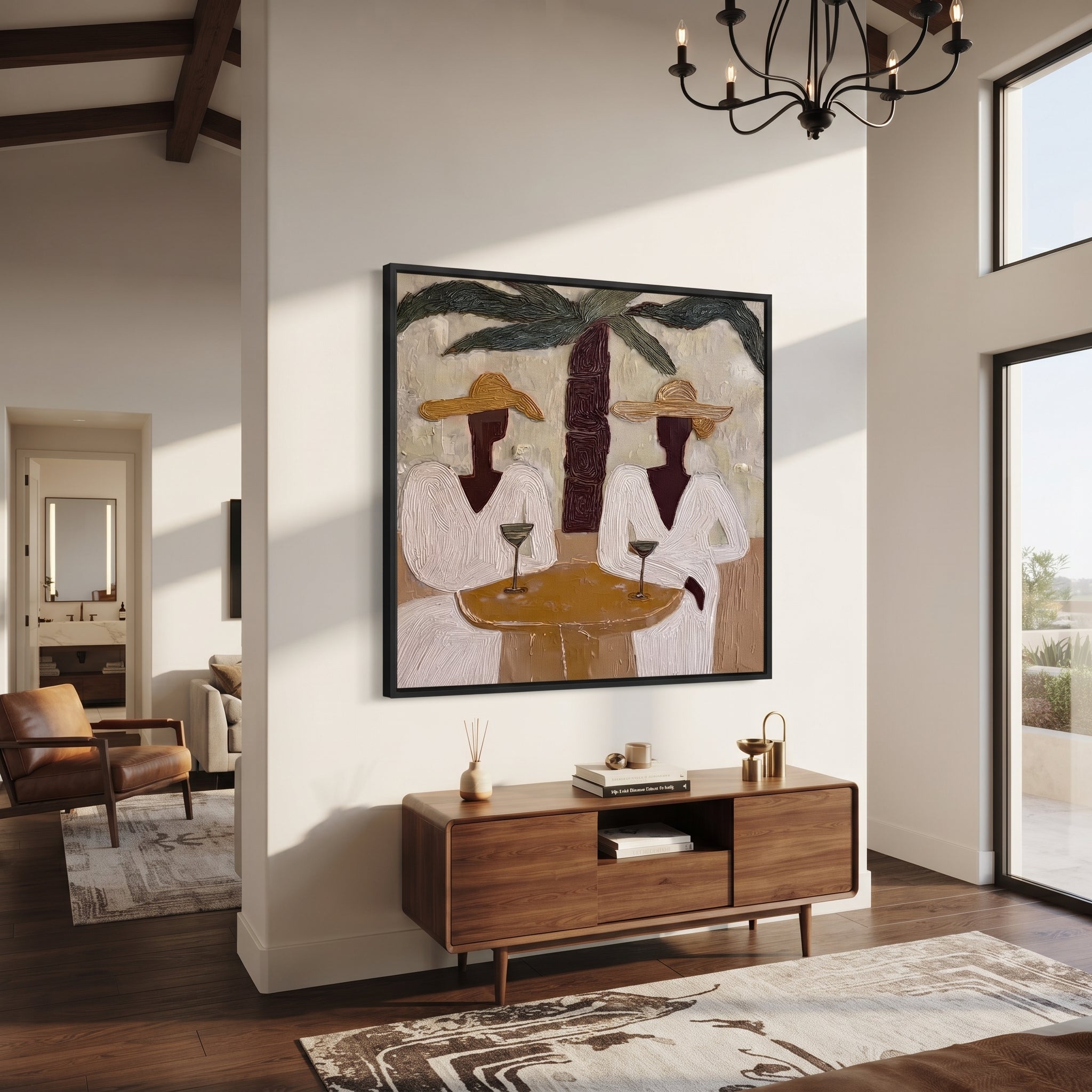 Two Cocktails Find Shade styled in a layered residential interior