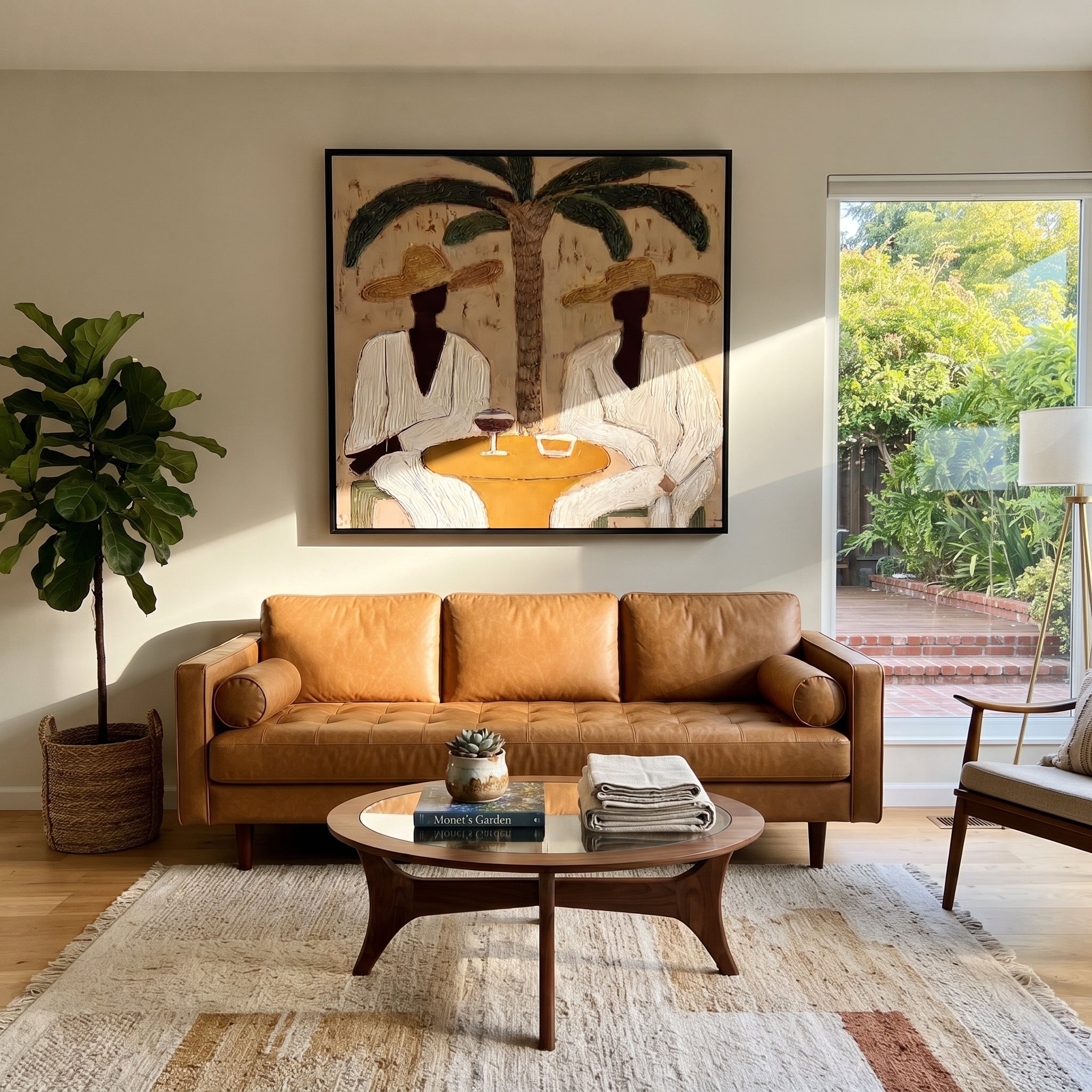 Canvas stretching and floating frame options with profile and finish details