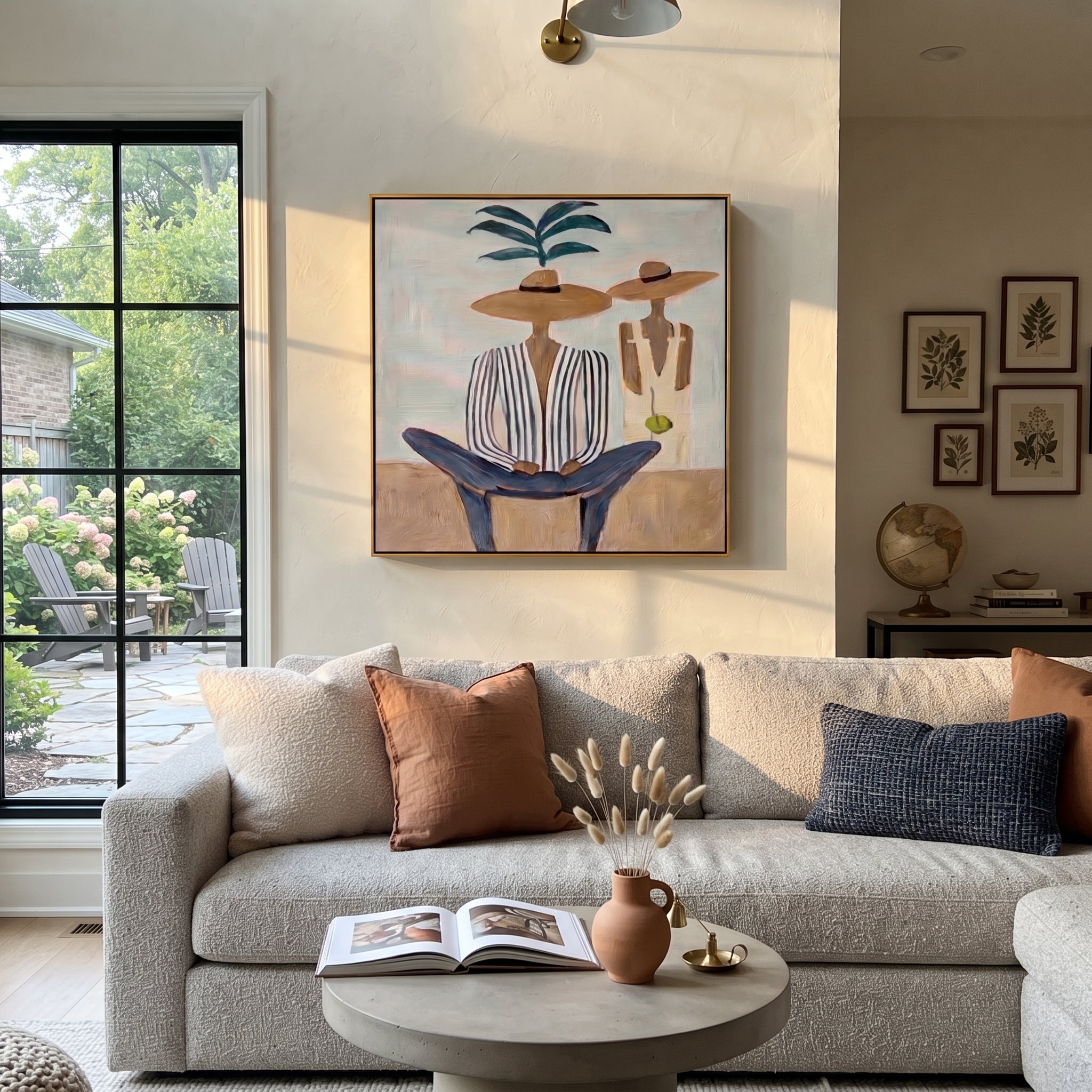 Palm Shade Holds Company styled with neutral modern furnishings