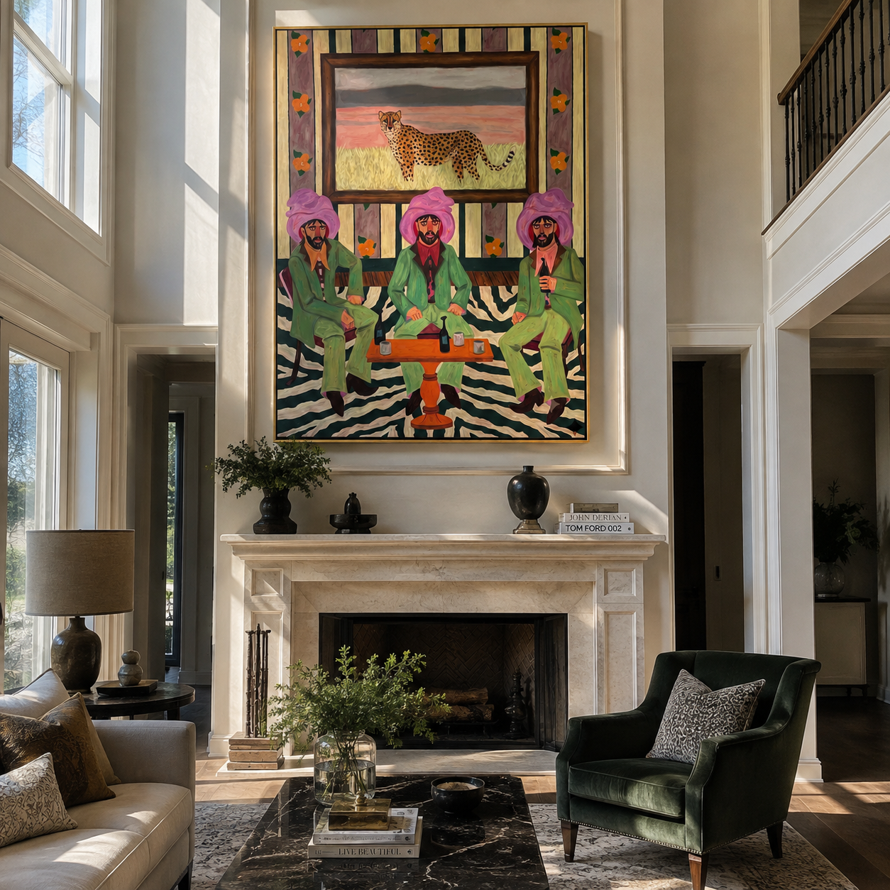 Cheetah Watches Green Company styled with wood, linen, and modern decor