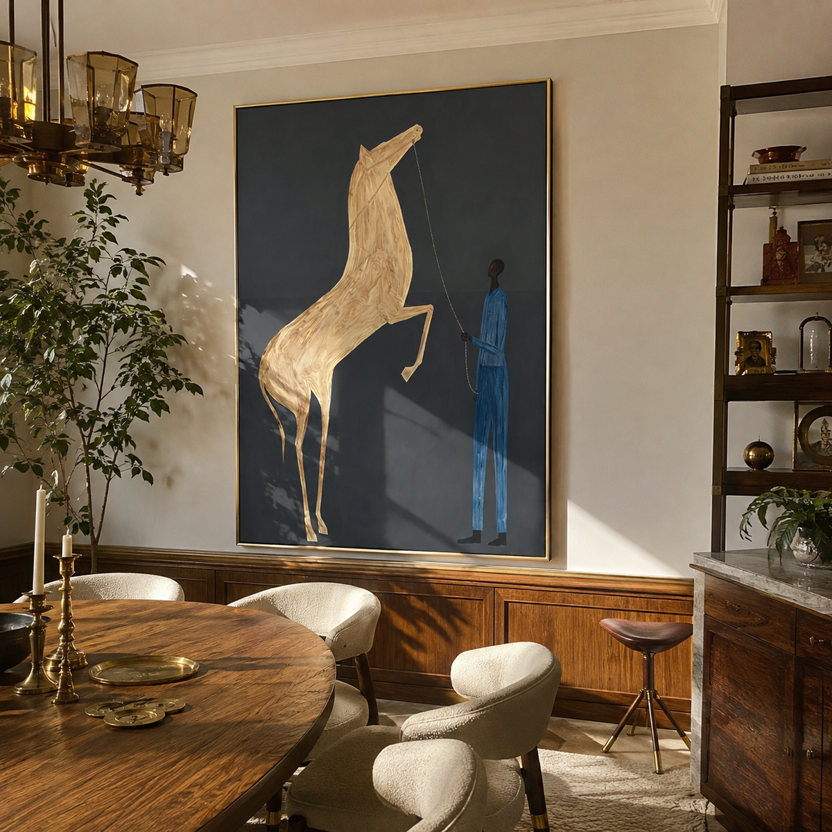 White Horse Rises styled with warm modern furnishings
