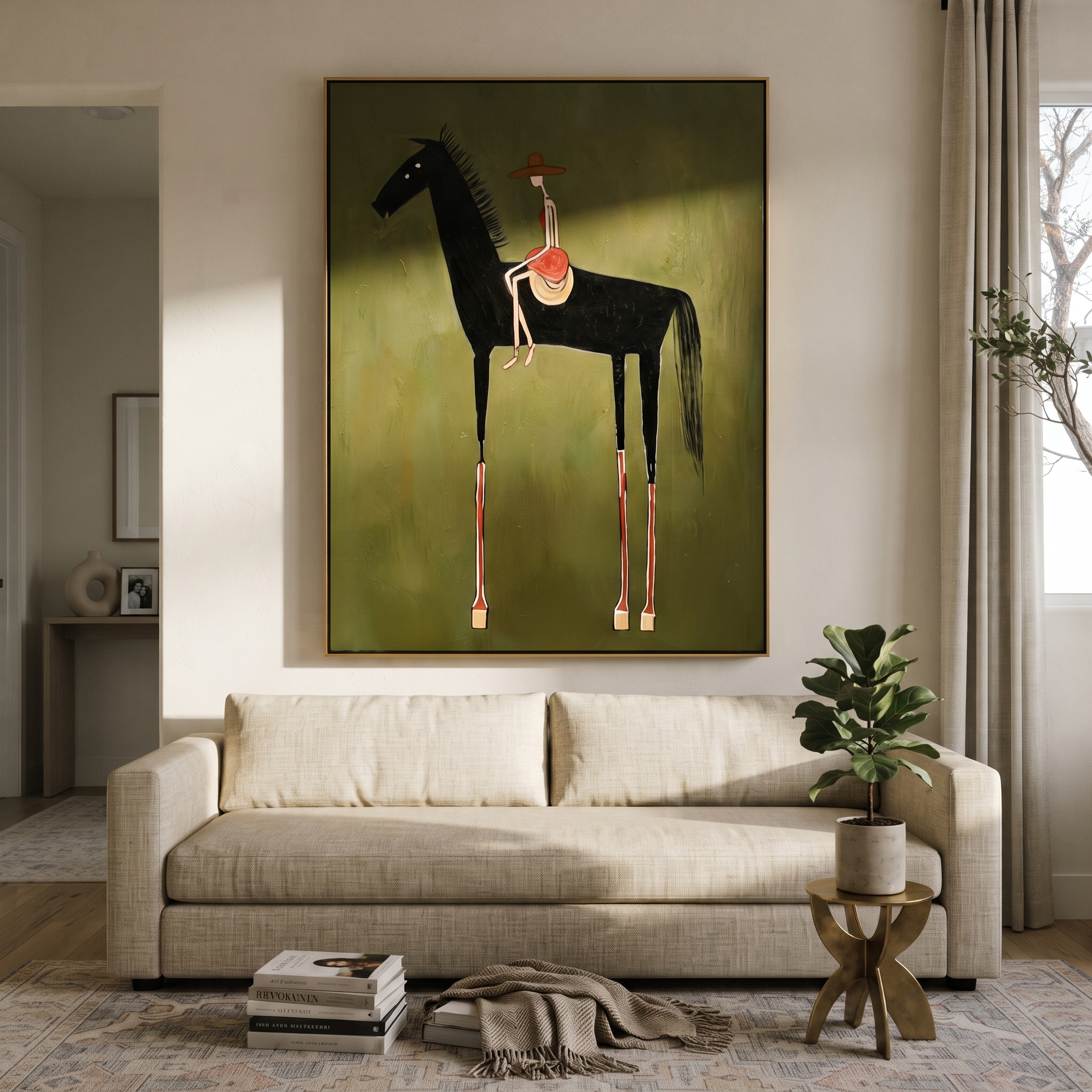 Red Hat Rides Midnight styled with warm modern furnishings