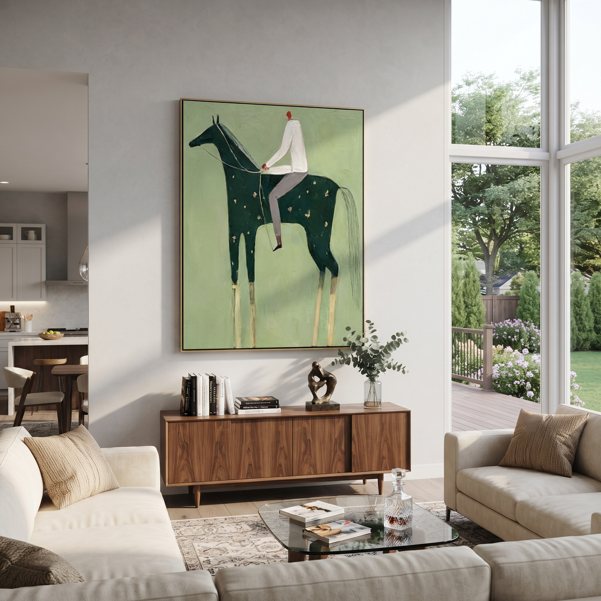 White Shirt Guides Spots displayed in a layered residential setting