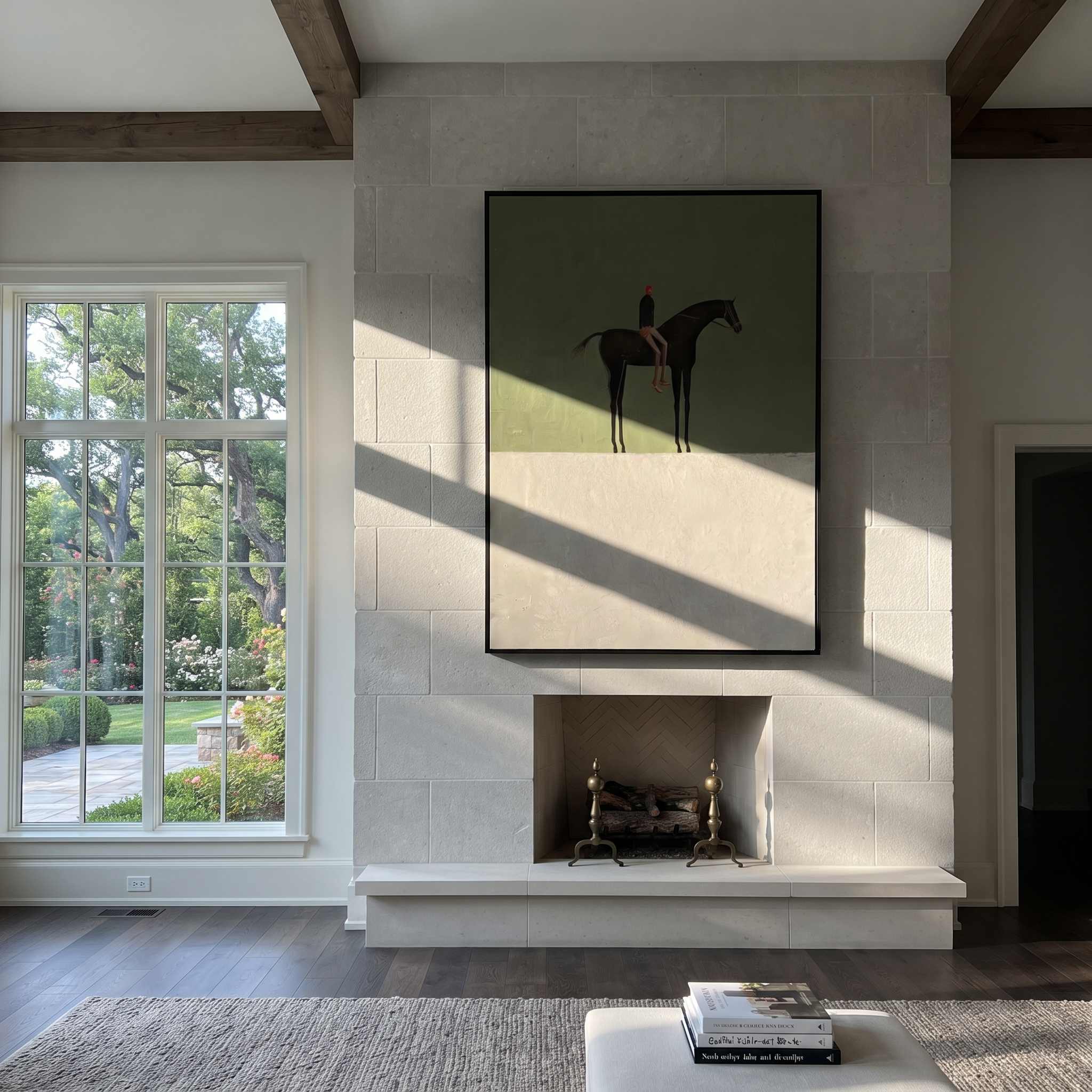 Small Rider Guards Silence styled with warm modern furnishings