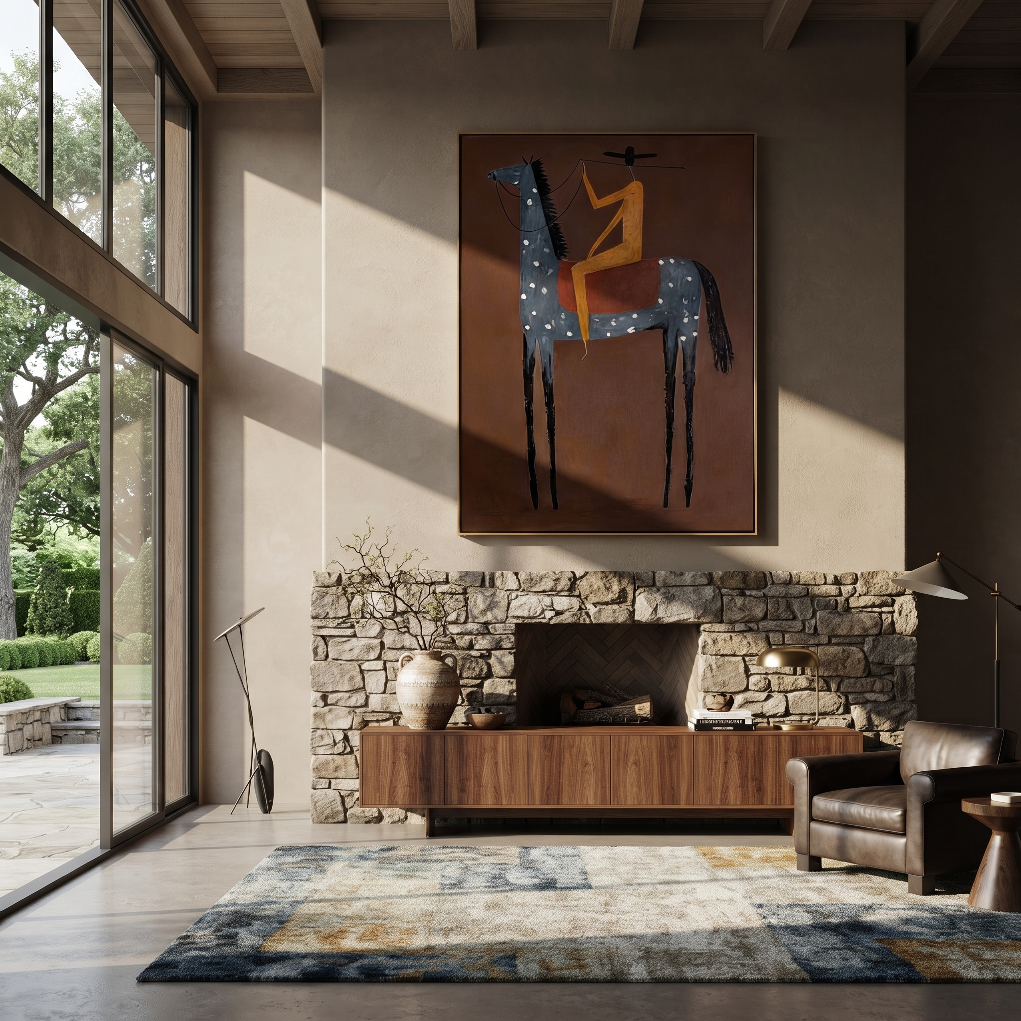Golden Acrobat Mounts Spots displayed in a layered residential setting