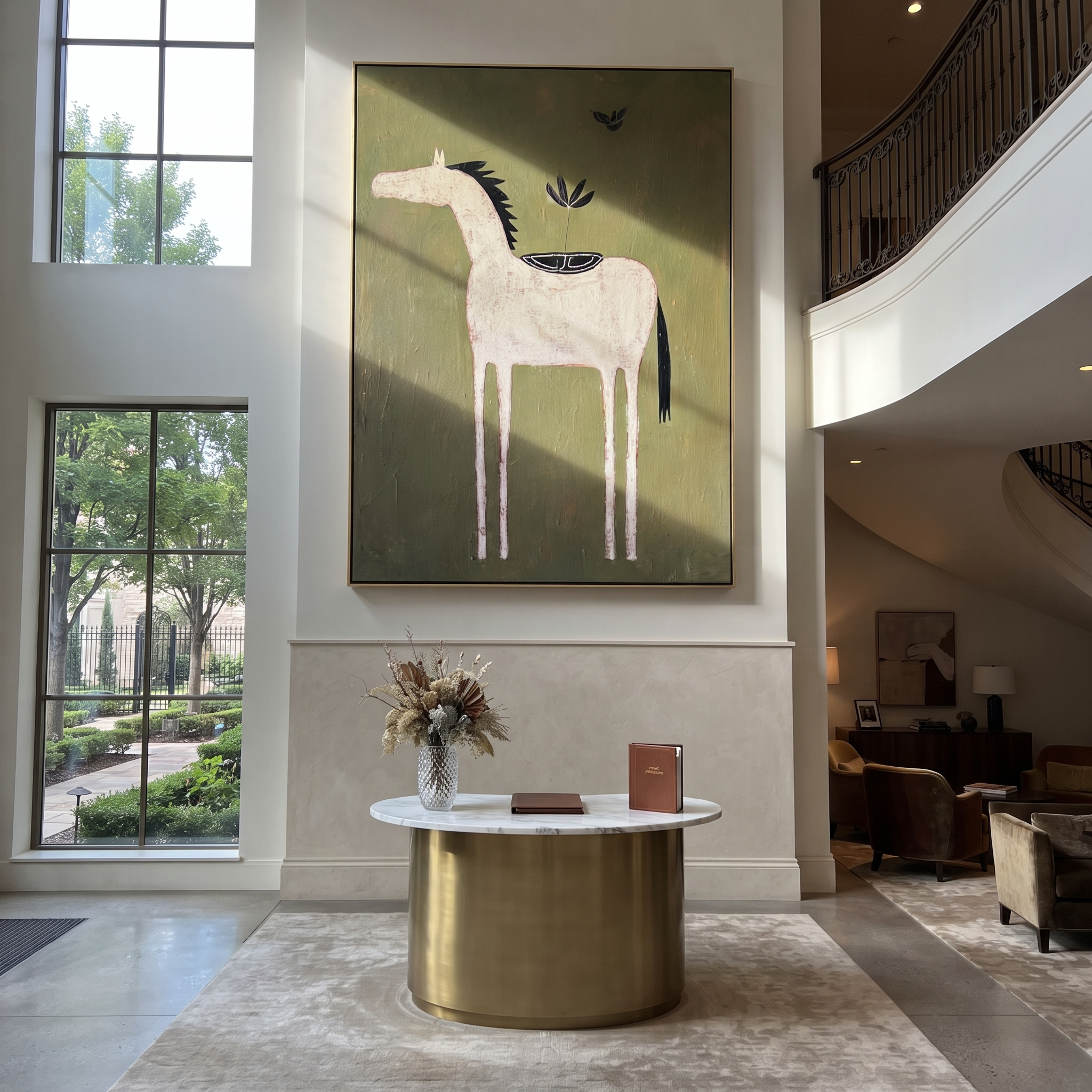 Black Bird Watches Ivory styled with warm modern furnishings