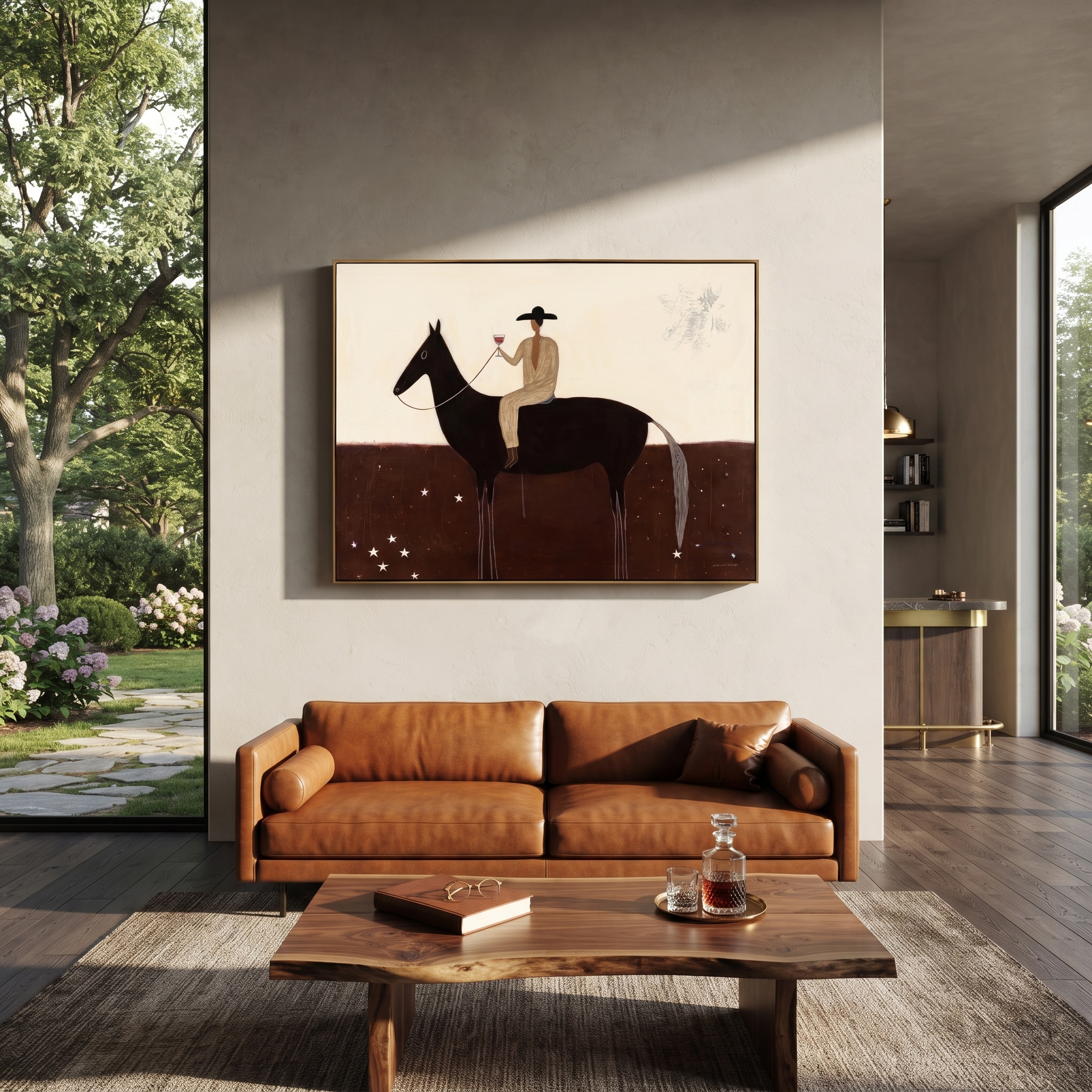 Cream Rider Crosses Stars presented as a colorful interior focal point