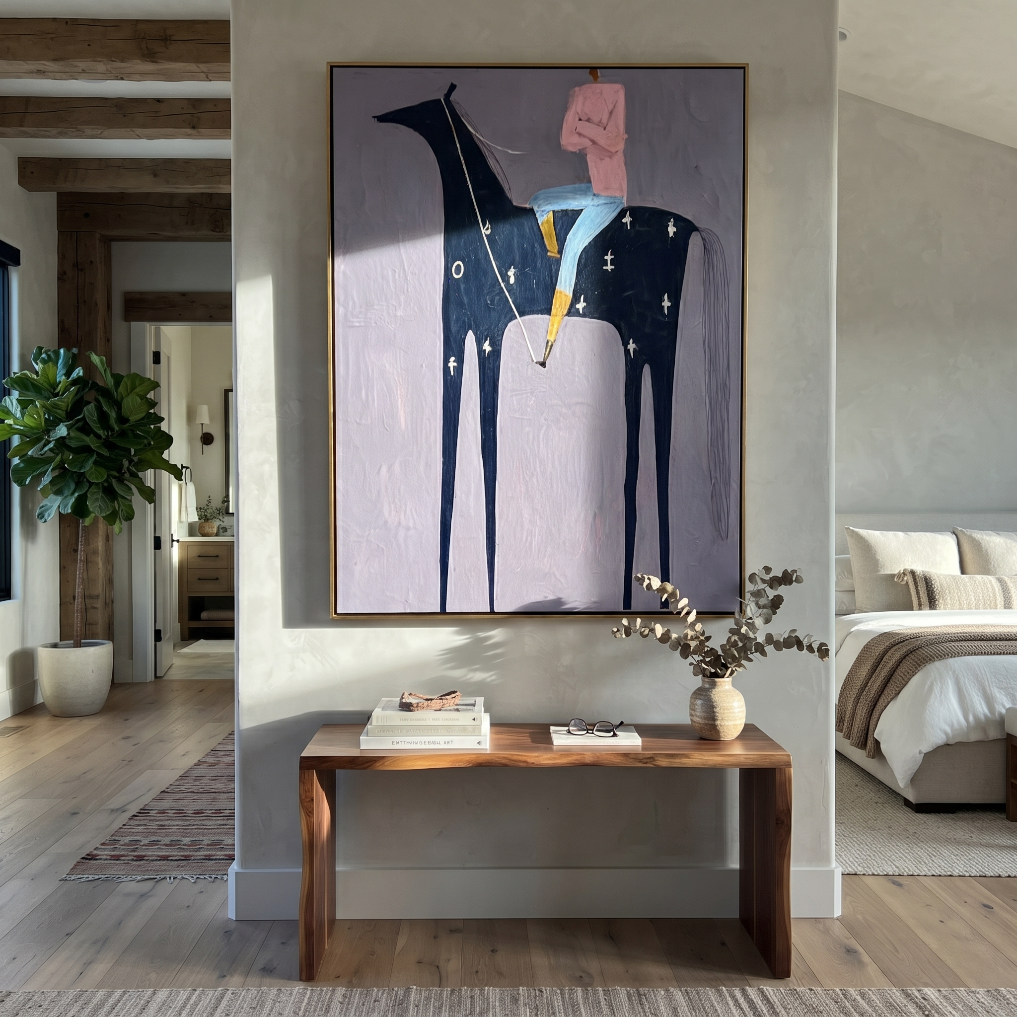 Pink Rider Rides Constellations displayed in a layered residential setting