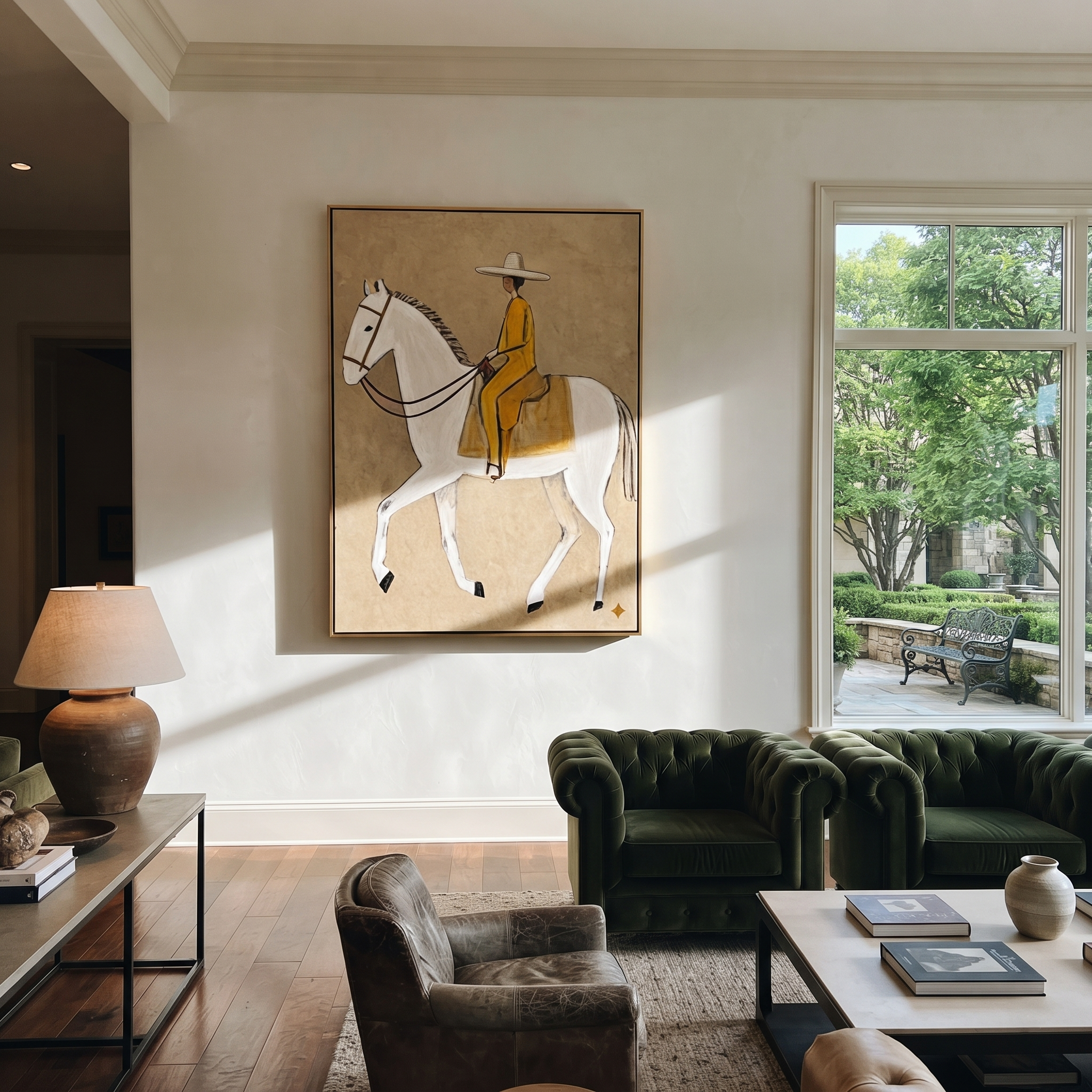 Yellow Tailoring Meets Ivory styled with warm modern furnishings