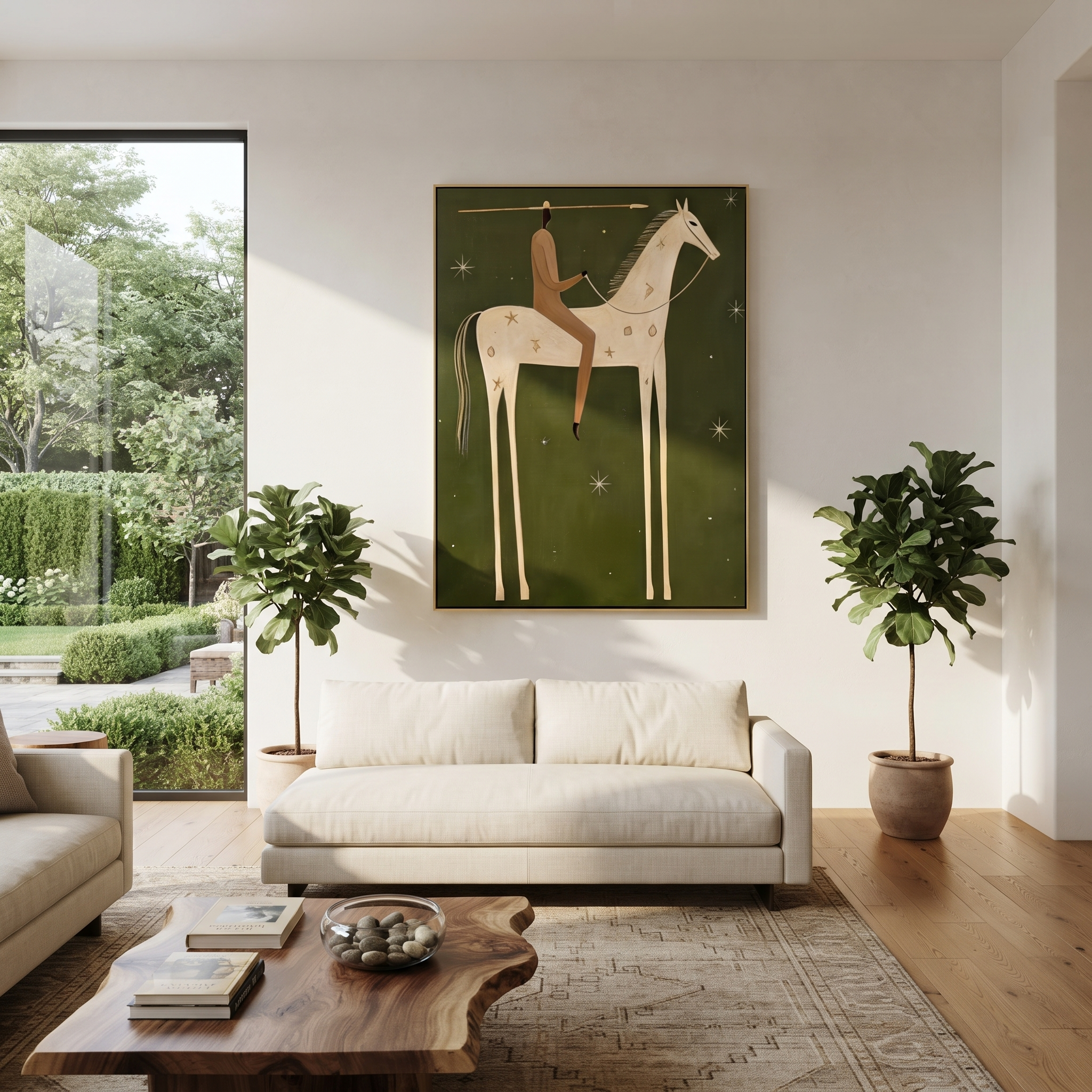 White Horse Walks Starlight styled with warm modern furnishings