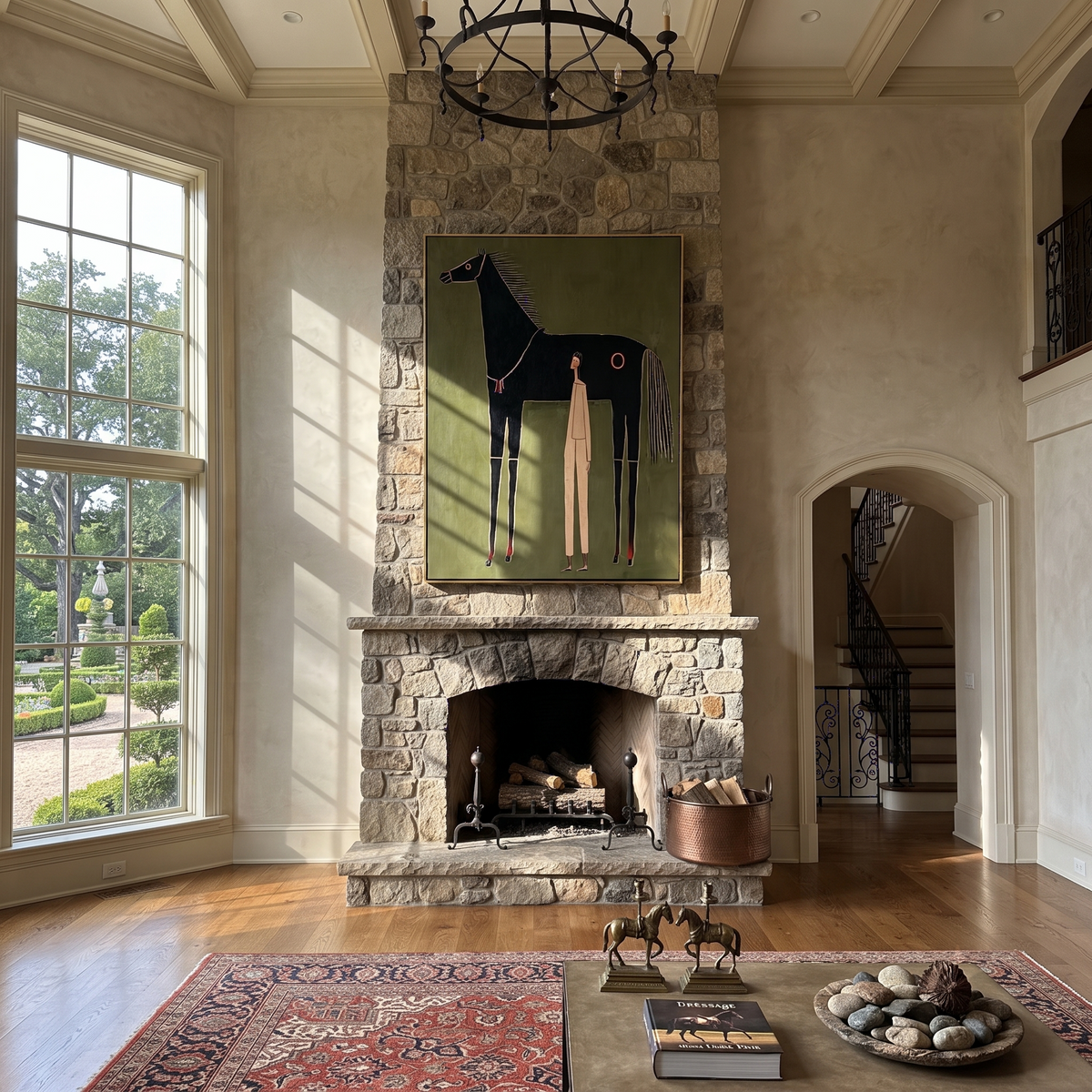 Quiet Handler Meets Midnight styled with warm modern furnishings