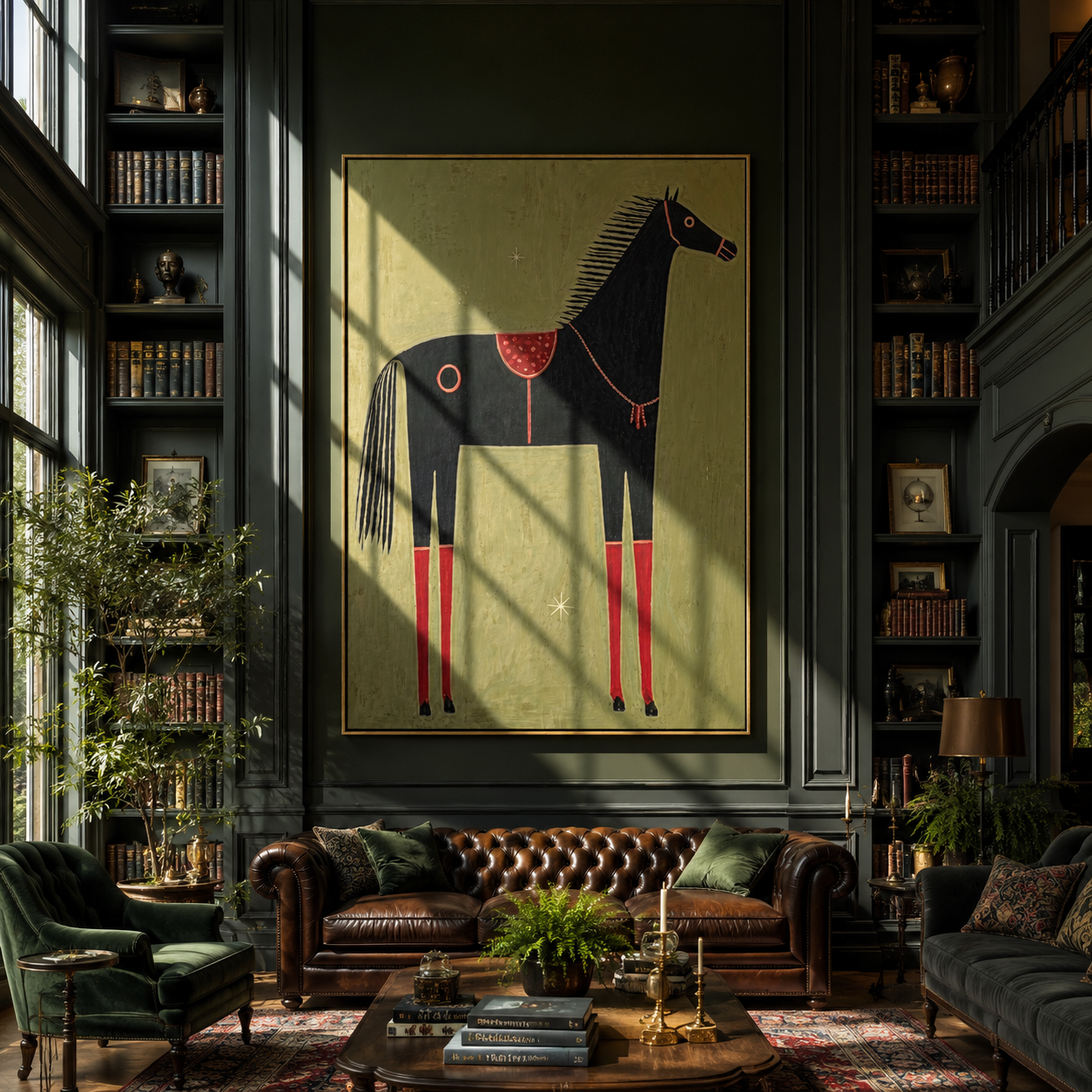 Red Legs Ground Midnight styled with warm modern furnishings