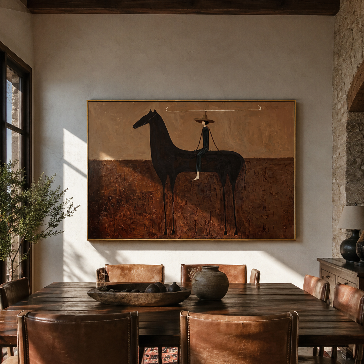 Long Reins Join Companions presented as a colorful interior focal point